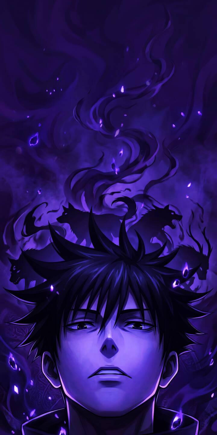 720x1440 Fushiguro Wallpaper Megumi Fushiguro Purple 4K Wallpaper Wallpics