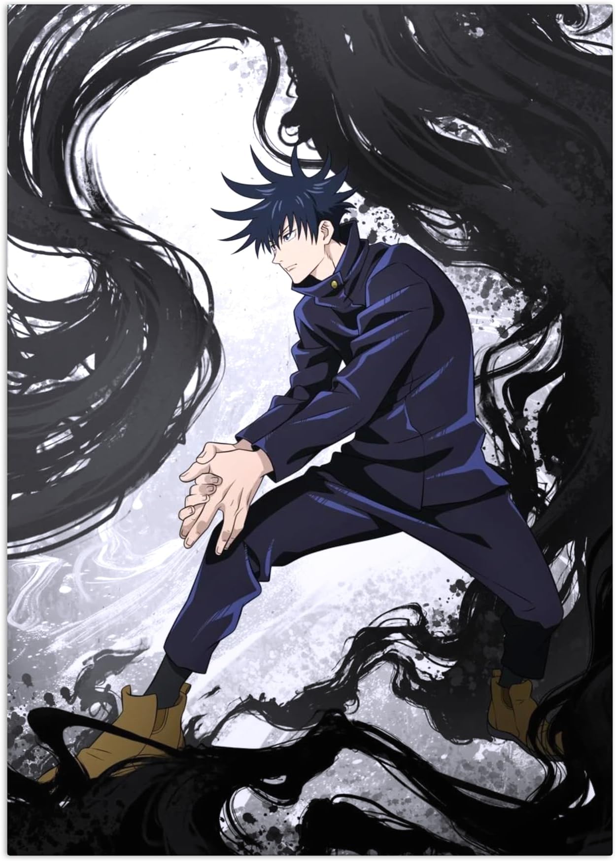 1250x1746 Displate Metal Poster Jujutsu Kaisen Jjk Characters Megumi Fushiguro M