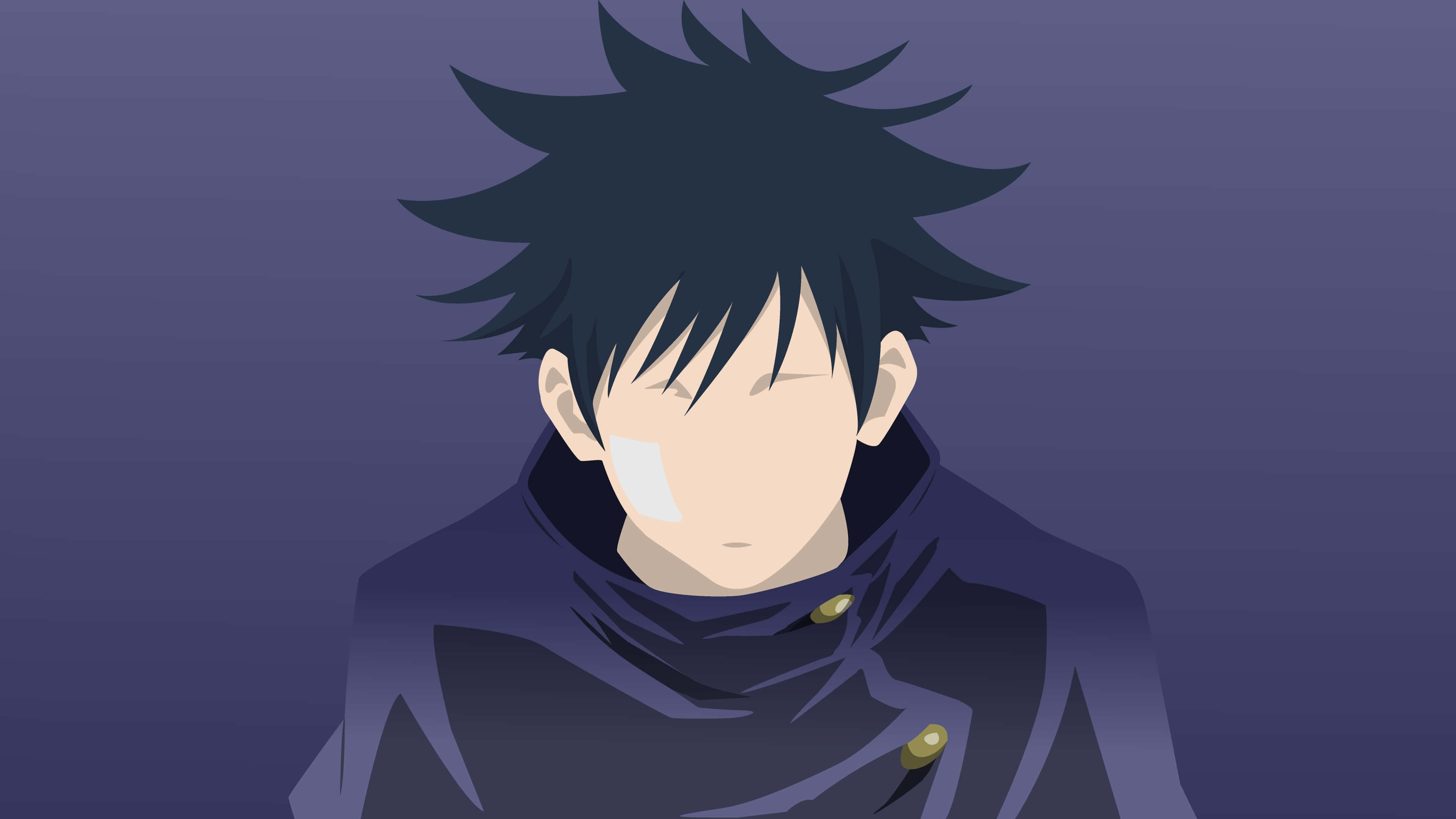 3840x2160 Download Megumi Fushiguro Jujutsu Kaisen Vector Art Wallpaper