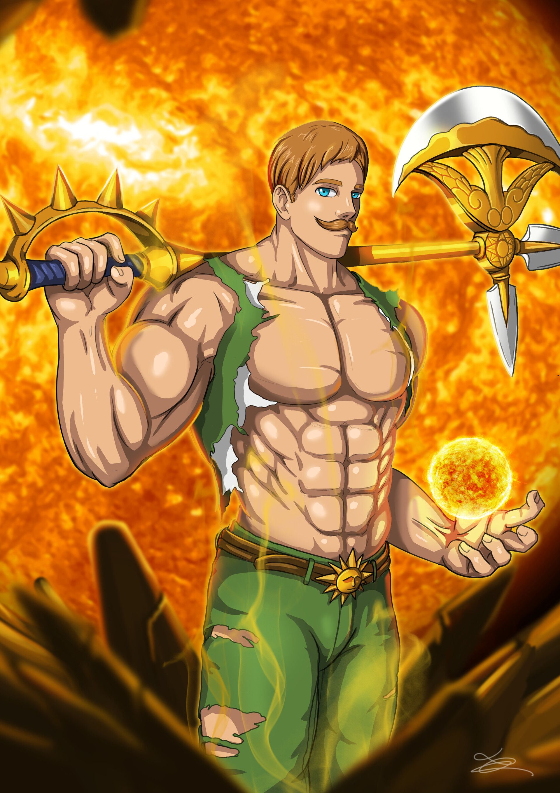 1920x2716 Escanor; The Lion Sin of Pride