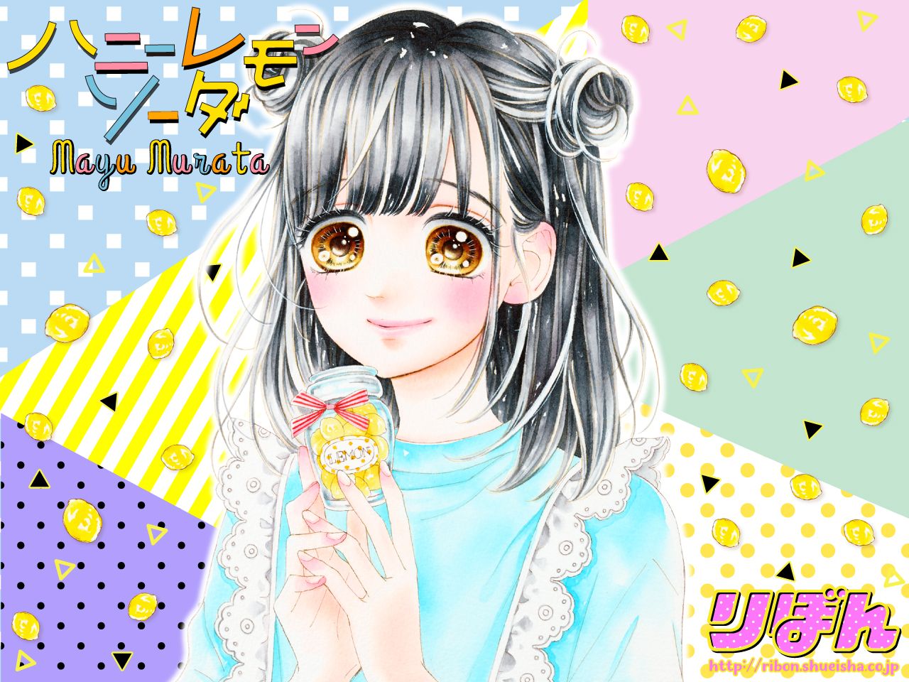 1280x960 Ishimori Uka Lemon Soda by Murata Mayu Anime Image Board