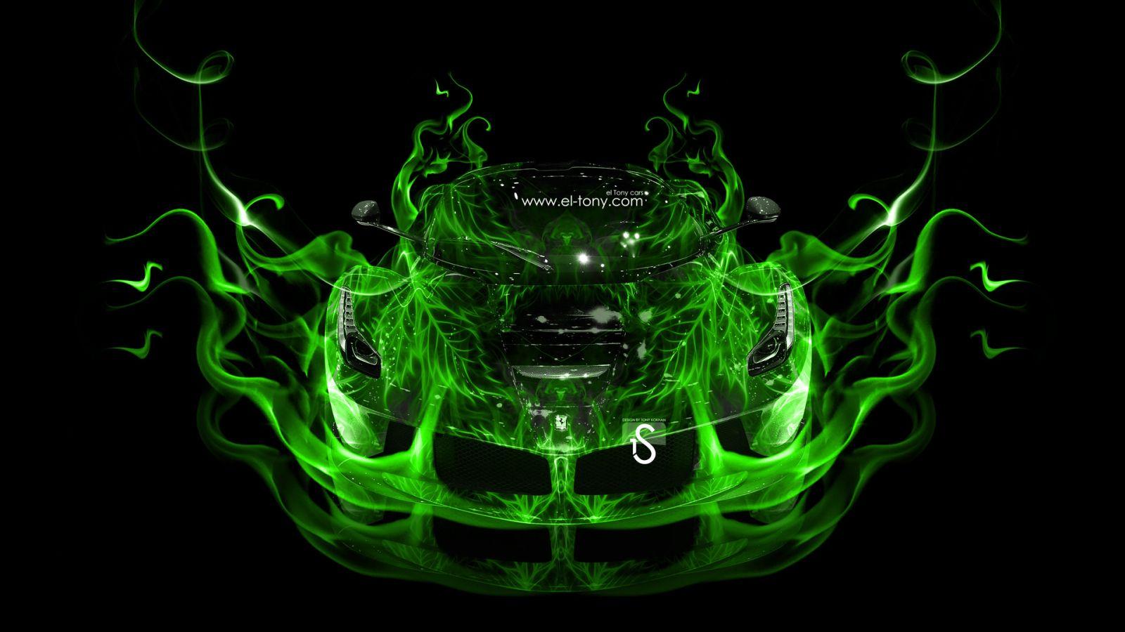 1600x900 Free download Ferrari Laferrari Green Fire Abstract Car 2013 HD Wallpaper by Tony [1920x1080] for your Desktop, Mobile & Tablet. Explore Car Wallpaper for Fire. Cool Fire Wallpaper, Free