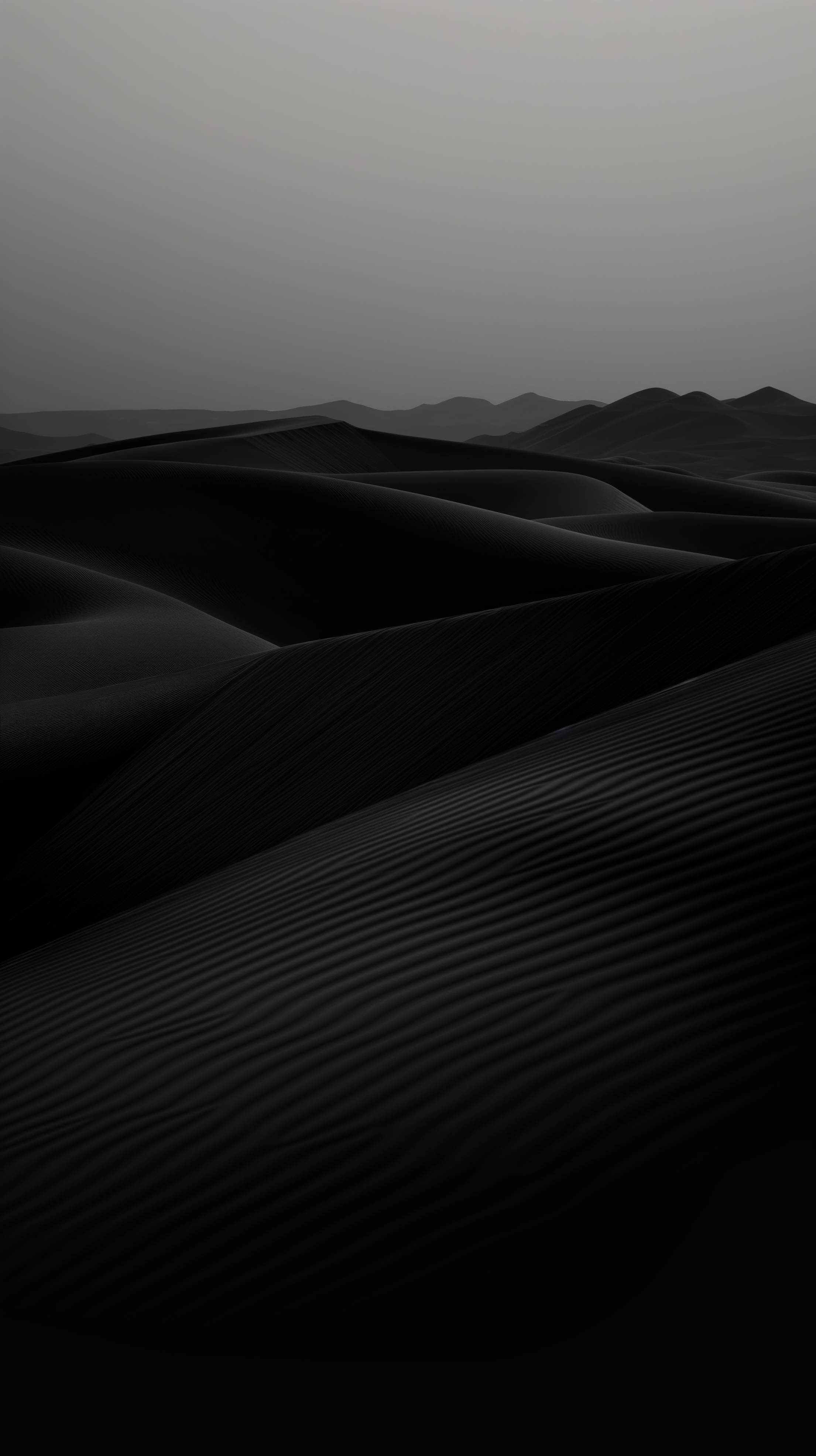 2210x3943 Black Dunes Smartphone Wallpaper