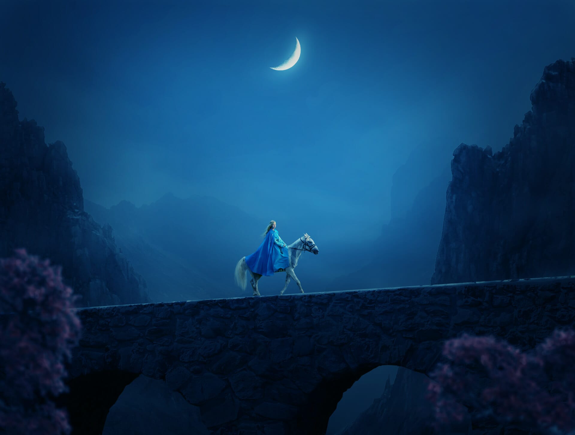1920x1452 How to Create a Photo Manipulation of a Medieval Woman Riding Horse in a Night Scene