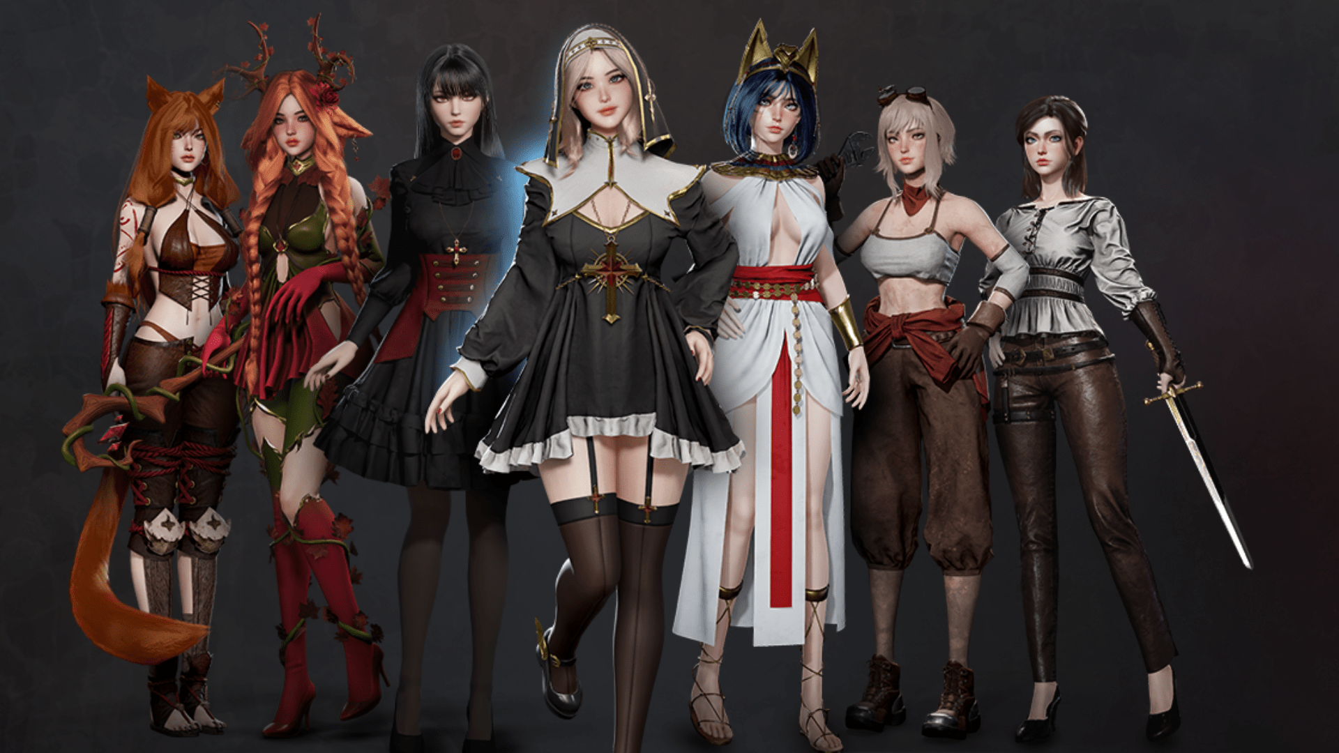 1920x1080 Fantasy Medieval Girls Collection