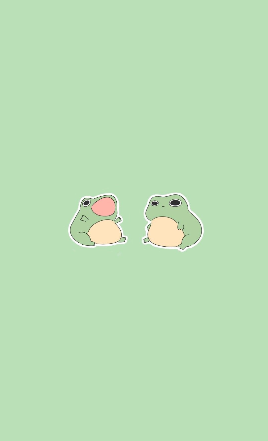 1080x1776 Cute Cartoon Frog Wallpaper