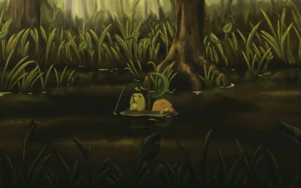 1280x800 Fishing Frog live wallpaper preview