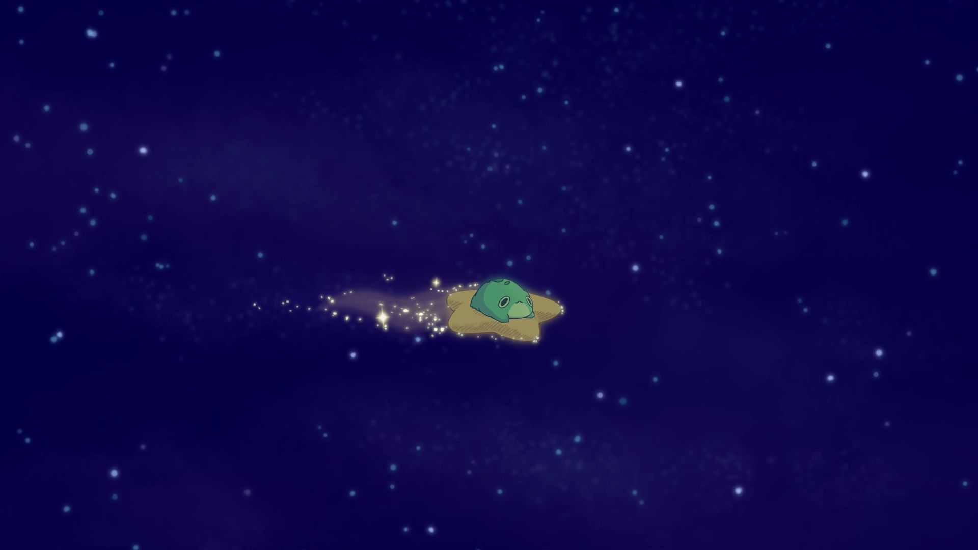 1920x1080 Space Traveling Frog Live Wallpaper