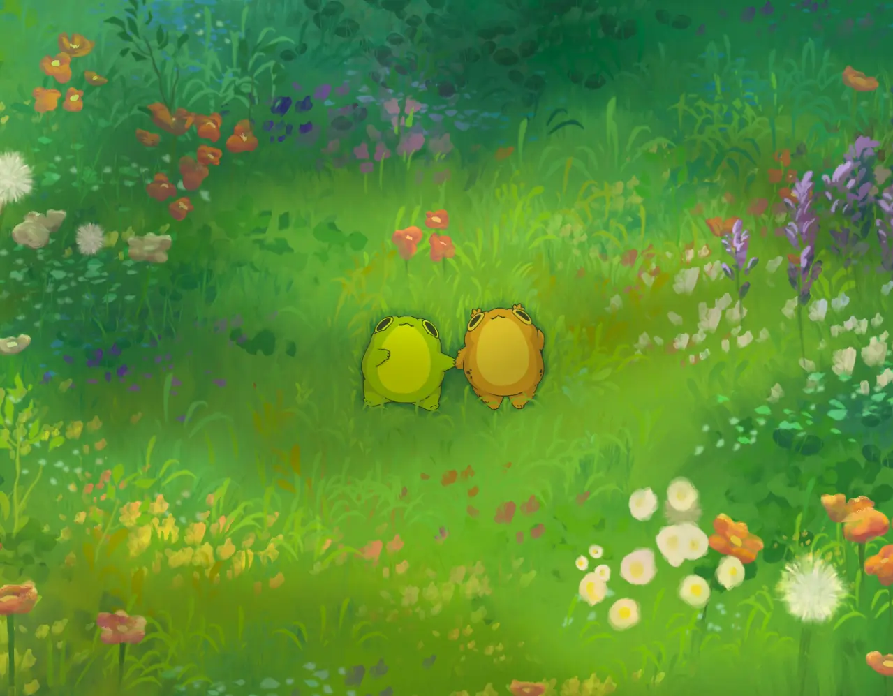 1279x997 Live wallpaper Frog pair download on