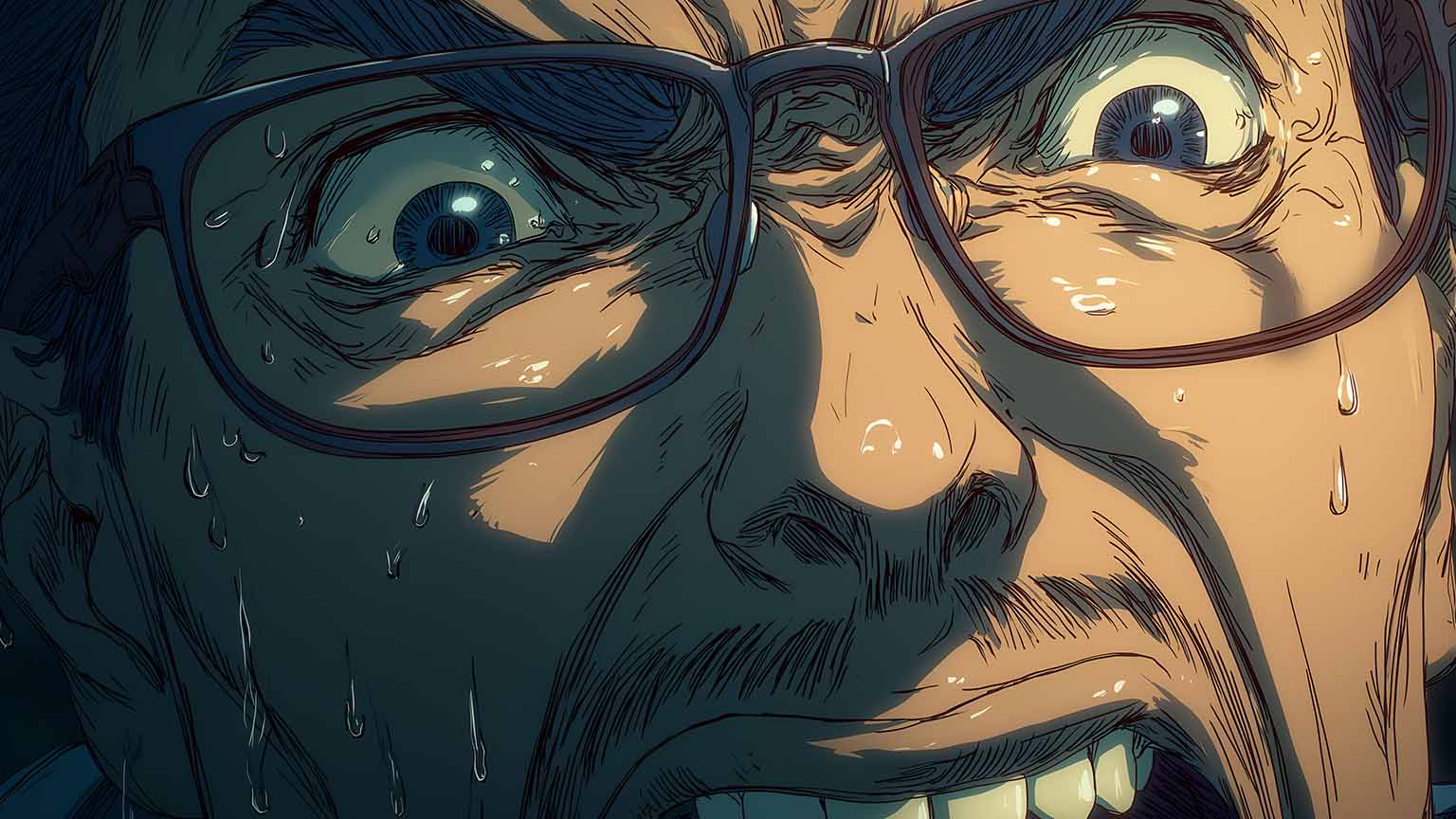 1536x864 Kaji Yuki Scared Face Desktop Wallpaper Wallpaper 4K