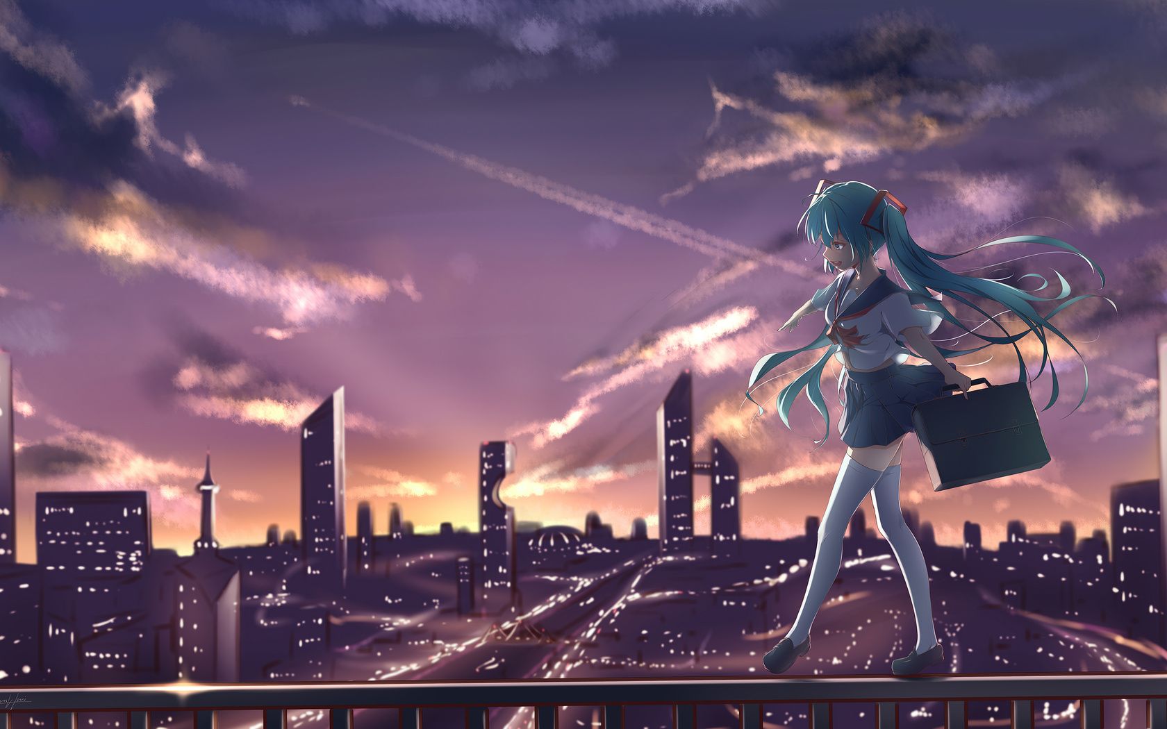 1680x1050 Hatsune Miku Anime Vocaloid Not Scared 4k Wallpaper, 1680x1050 Resolution HD 4k Wallpaper, Image, Background, Photos and Picture