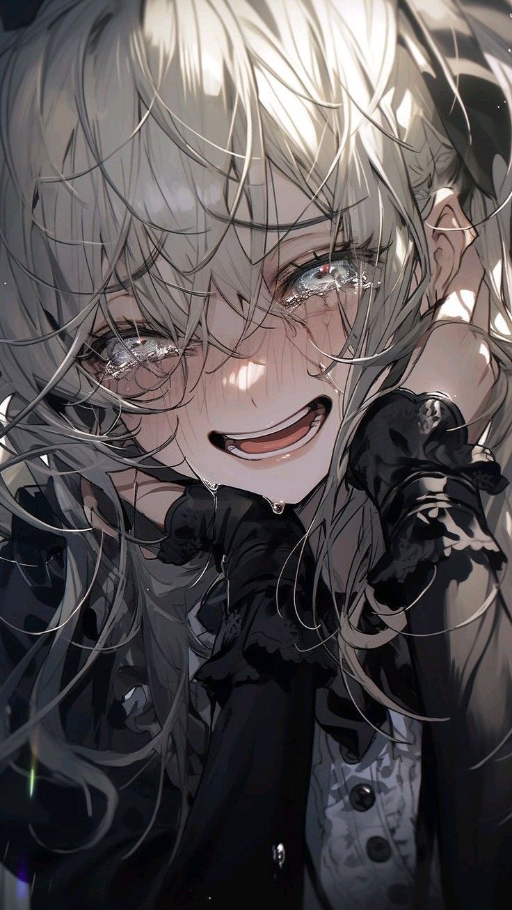 736x1308 Angry anime wallpaper. Crying background, Scary anime wallpaper, Girls crying anime