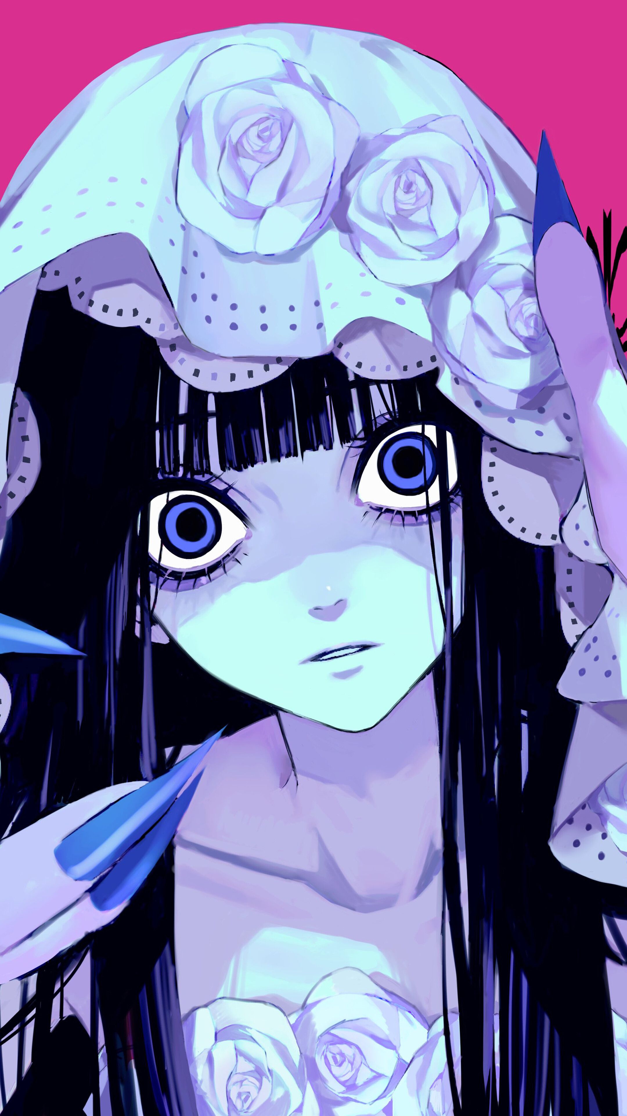 2160x3840 Anime Girl Scary Ghost Bride 4K Wallpaper iPhone HD Phone g