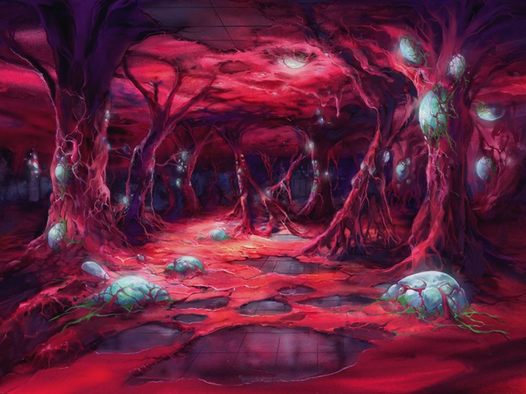 1024x768 Anime Landscape: Anime Scary Sci Fi Background