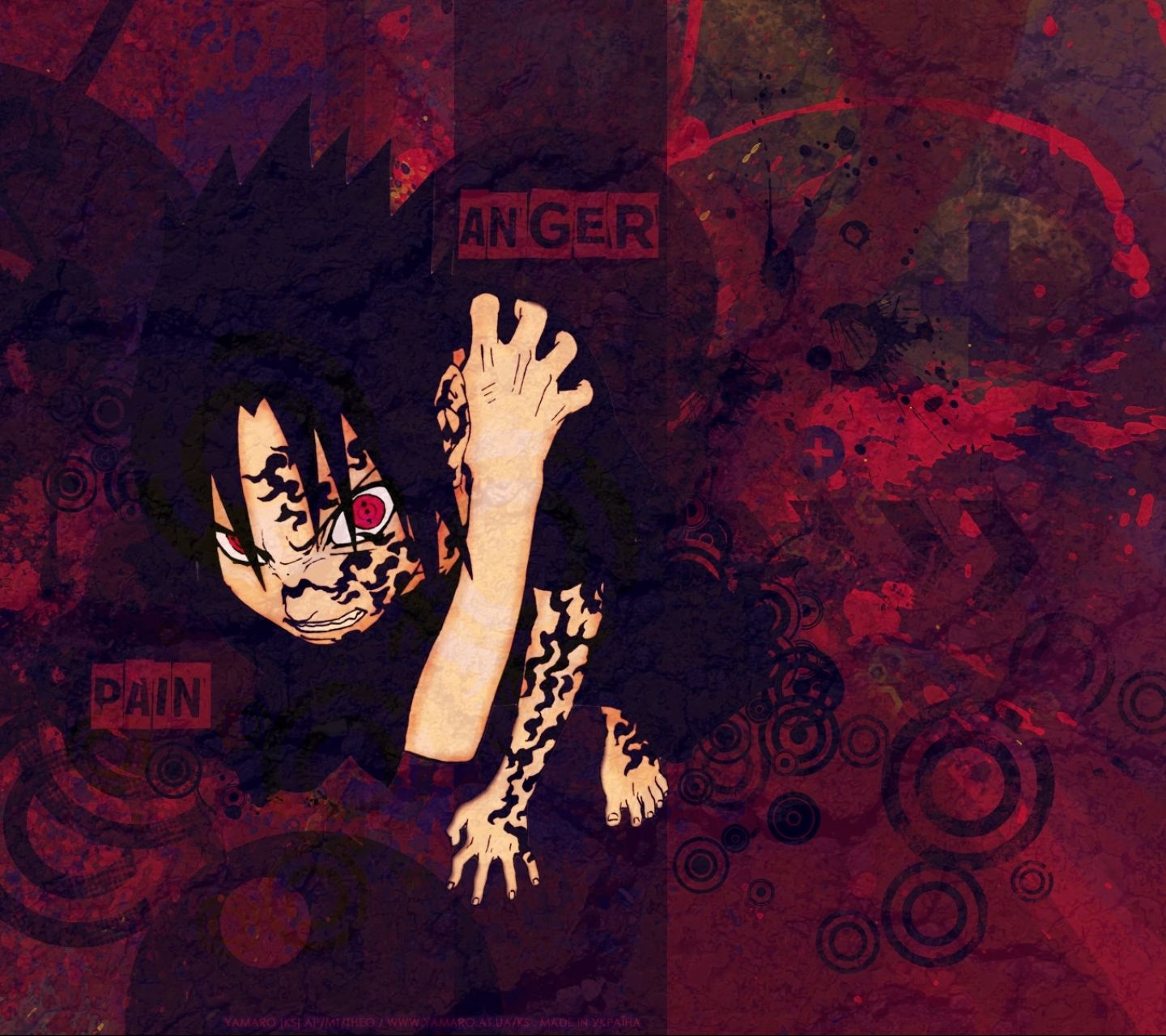 1440x1280 Phone wallpaper: Anime, Naruto, Horror, Sasuke Uchiha, Scary, Spooky, Blood, Creepy, Evil 1083446