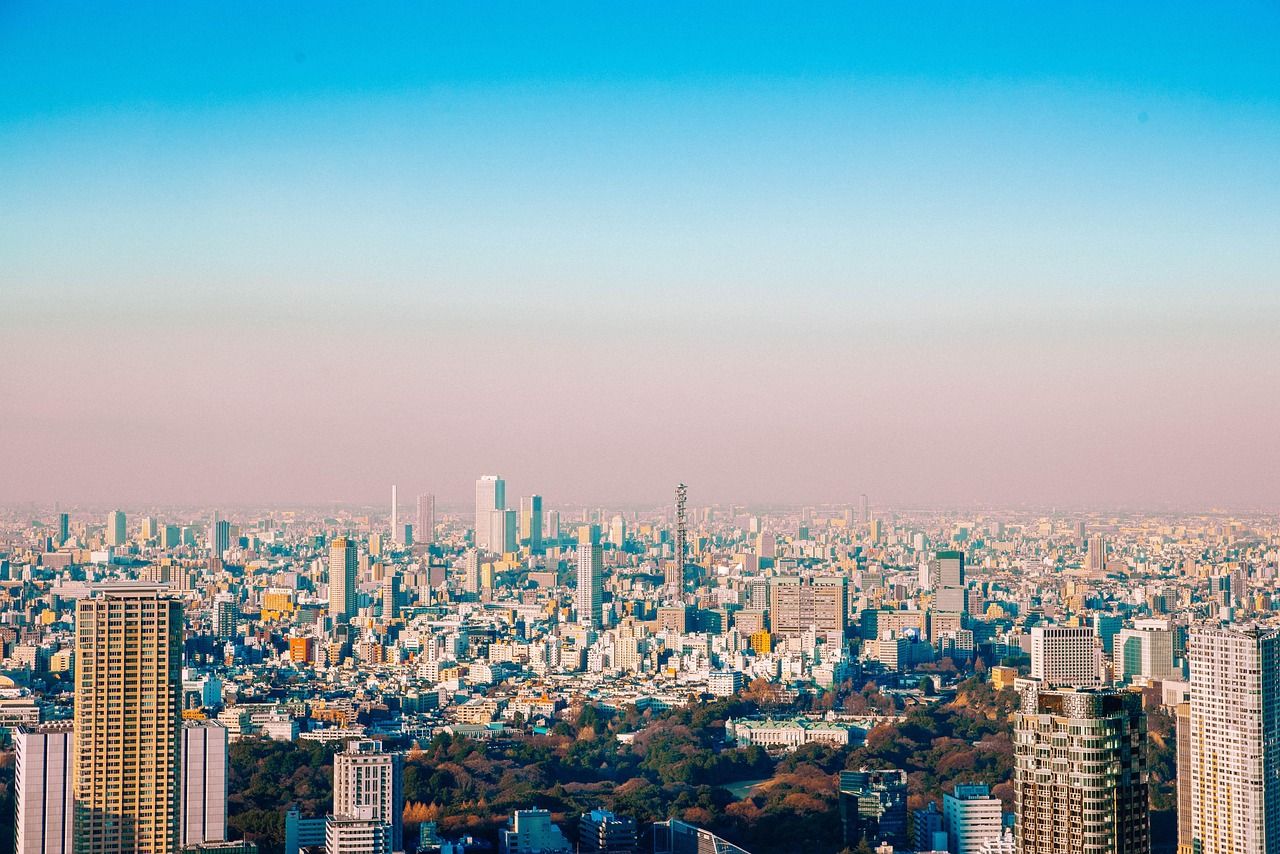 1280x854 Tokyo Noon High Rise Building