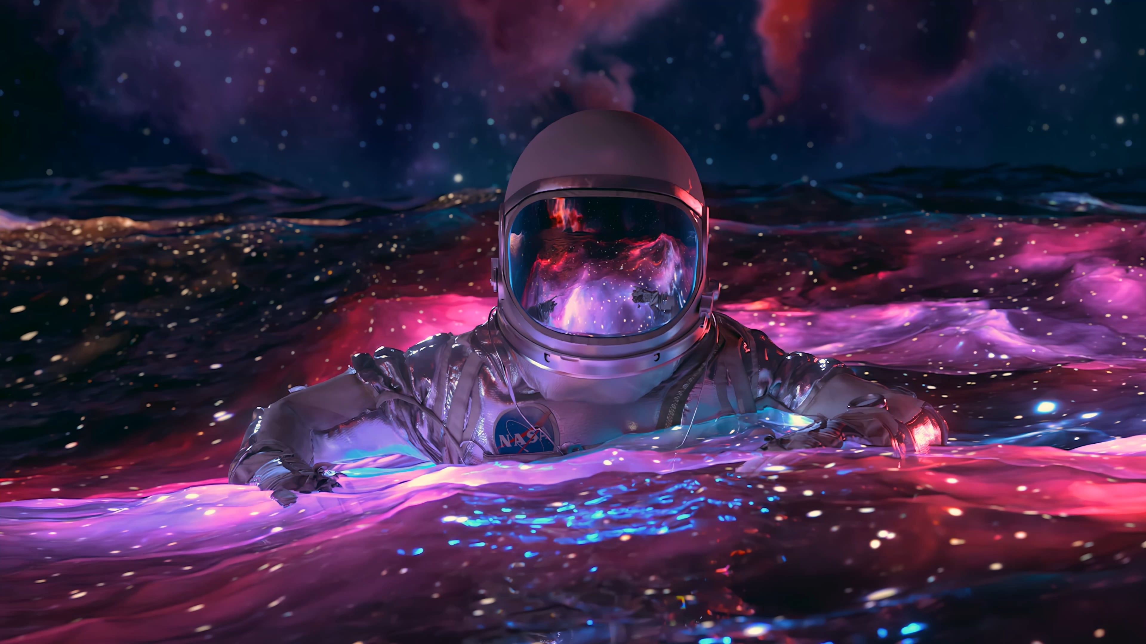 3840x2160 Floating in Space (4k). I recently AI upscaled the original 1080p version (Floating in Space by Visualdon) into 4k