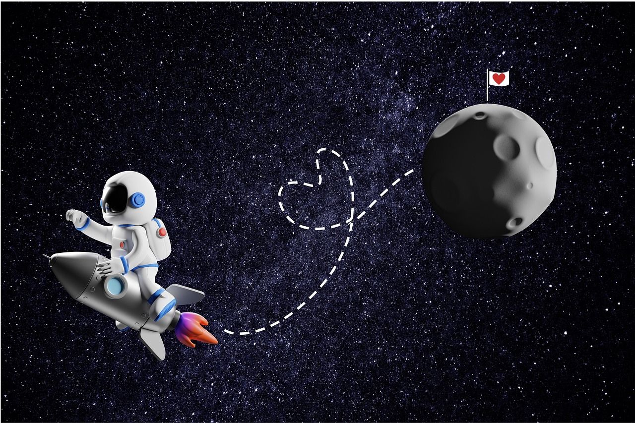 1280x853 Download Moon Universe Love. Royalty Free Stock Illustration Image