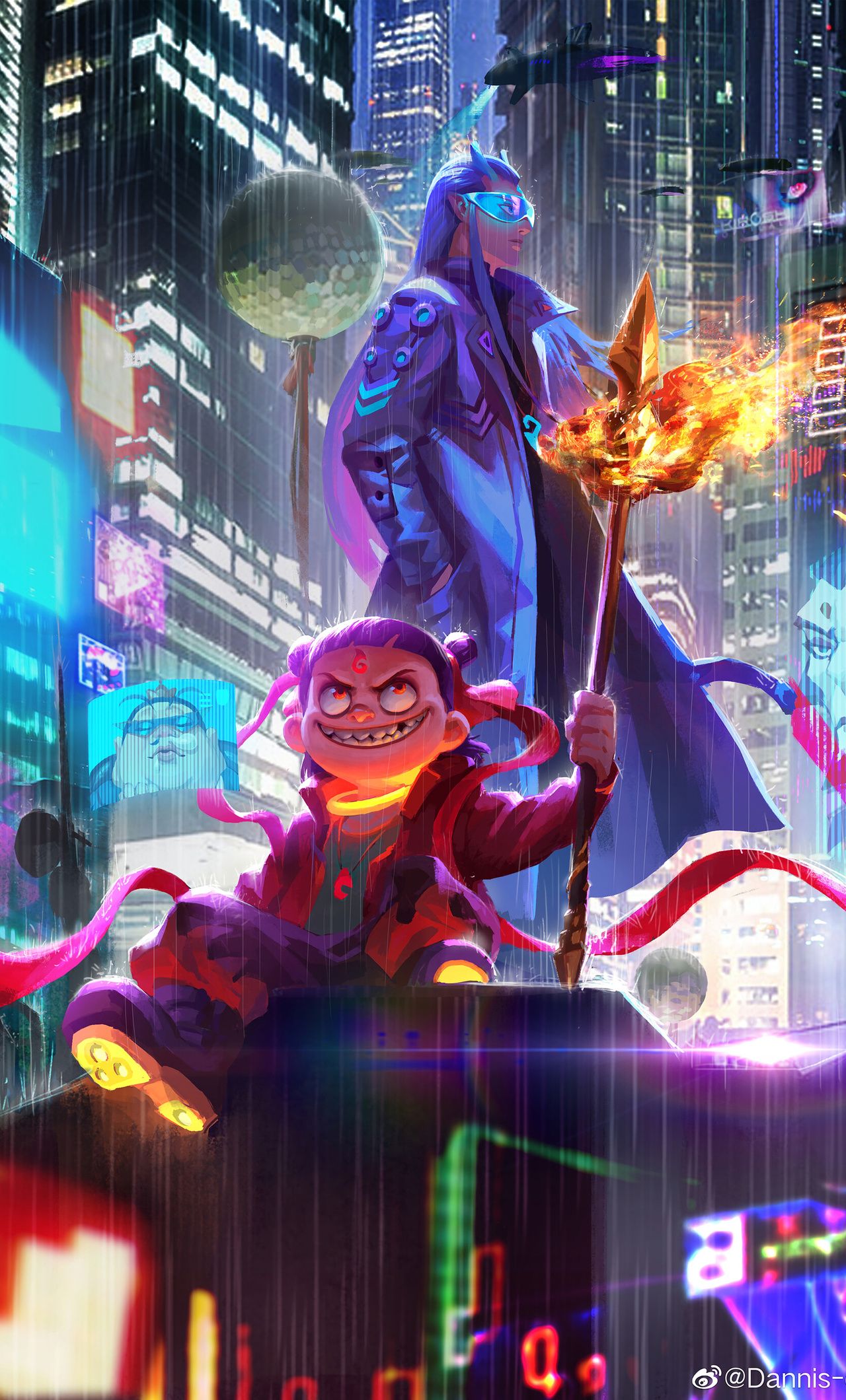 1280x2120 Cyber Nezha iPhone , HD 4k Wallpaper, Image, Background, Photos and Picture