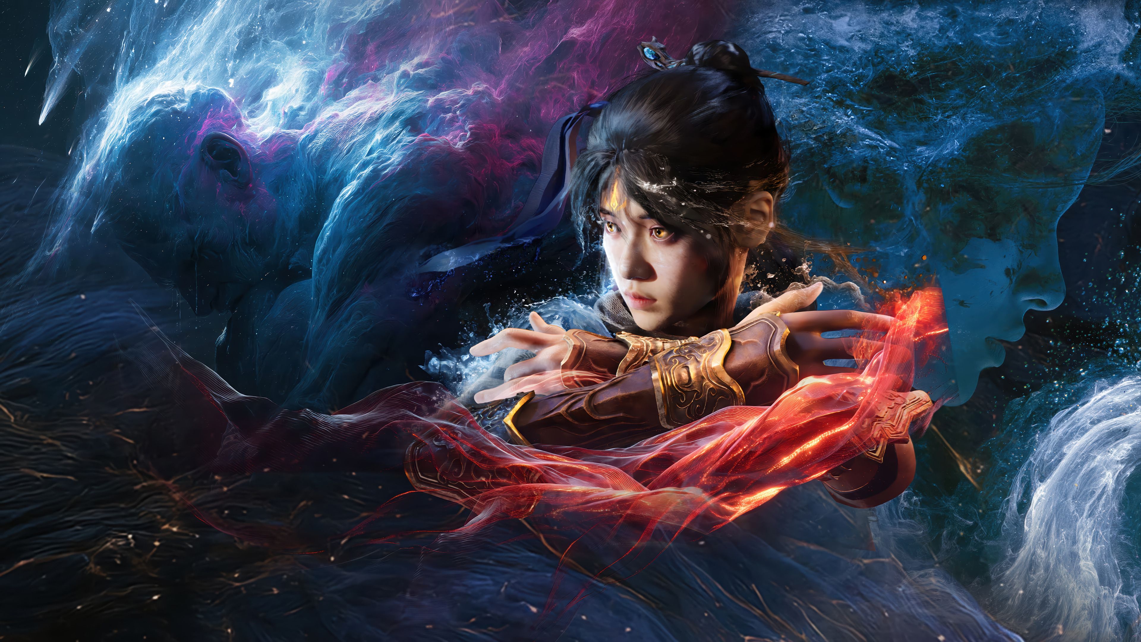 3840x2160 Genigods: Nezha 4K Wallpaper PC HD