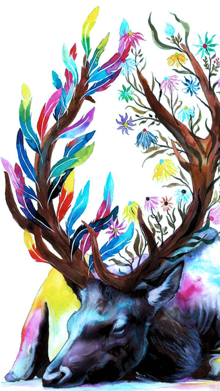 720x1280 Deer wallpaper