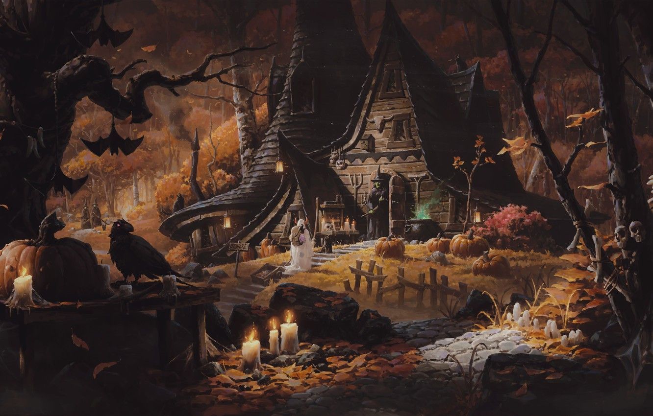 1332x850 Witch House Wallpaper