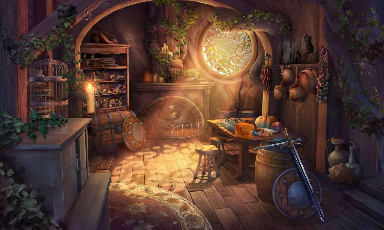1280x768 Witch Cottage photo puzzle