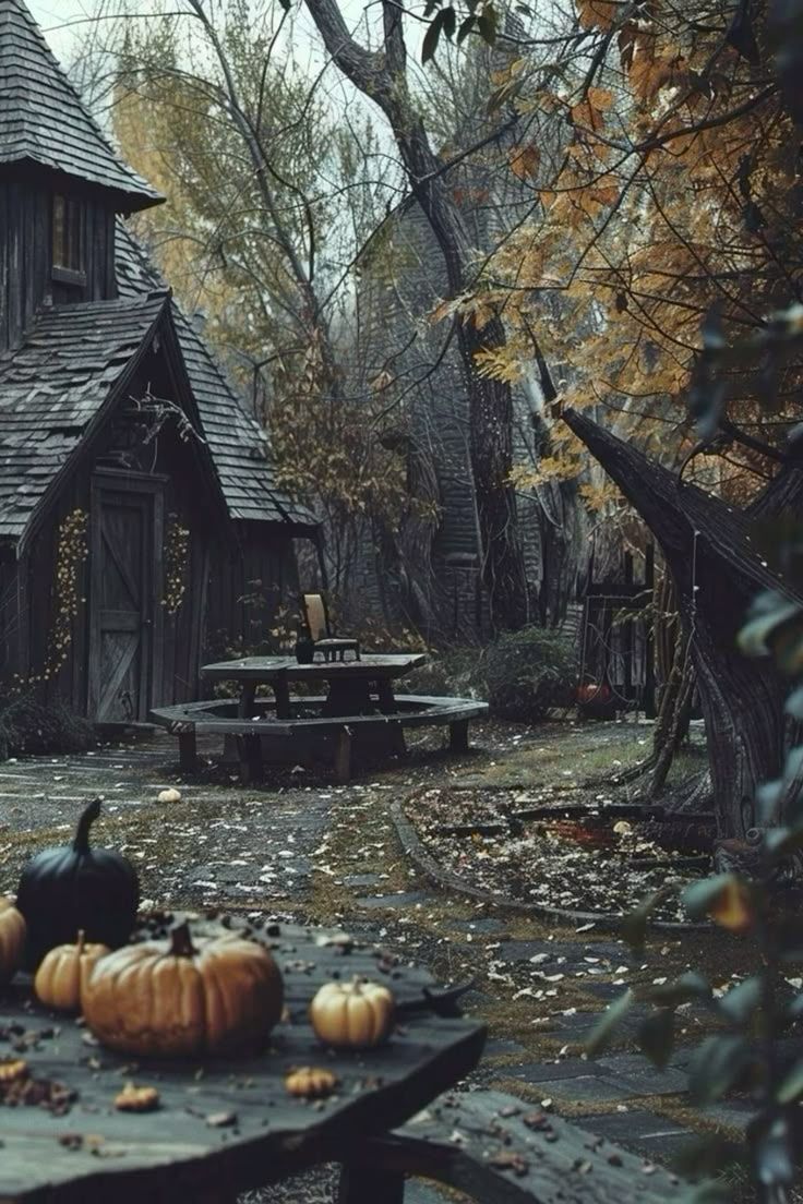 736x1104 Witch house in the woods aesthetic. Witch house background aesthetic, Cottage witch wallpaper, Fall vibes