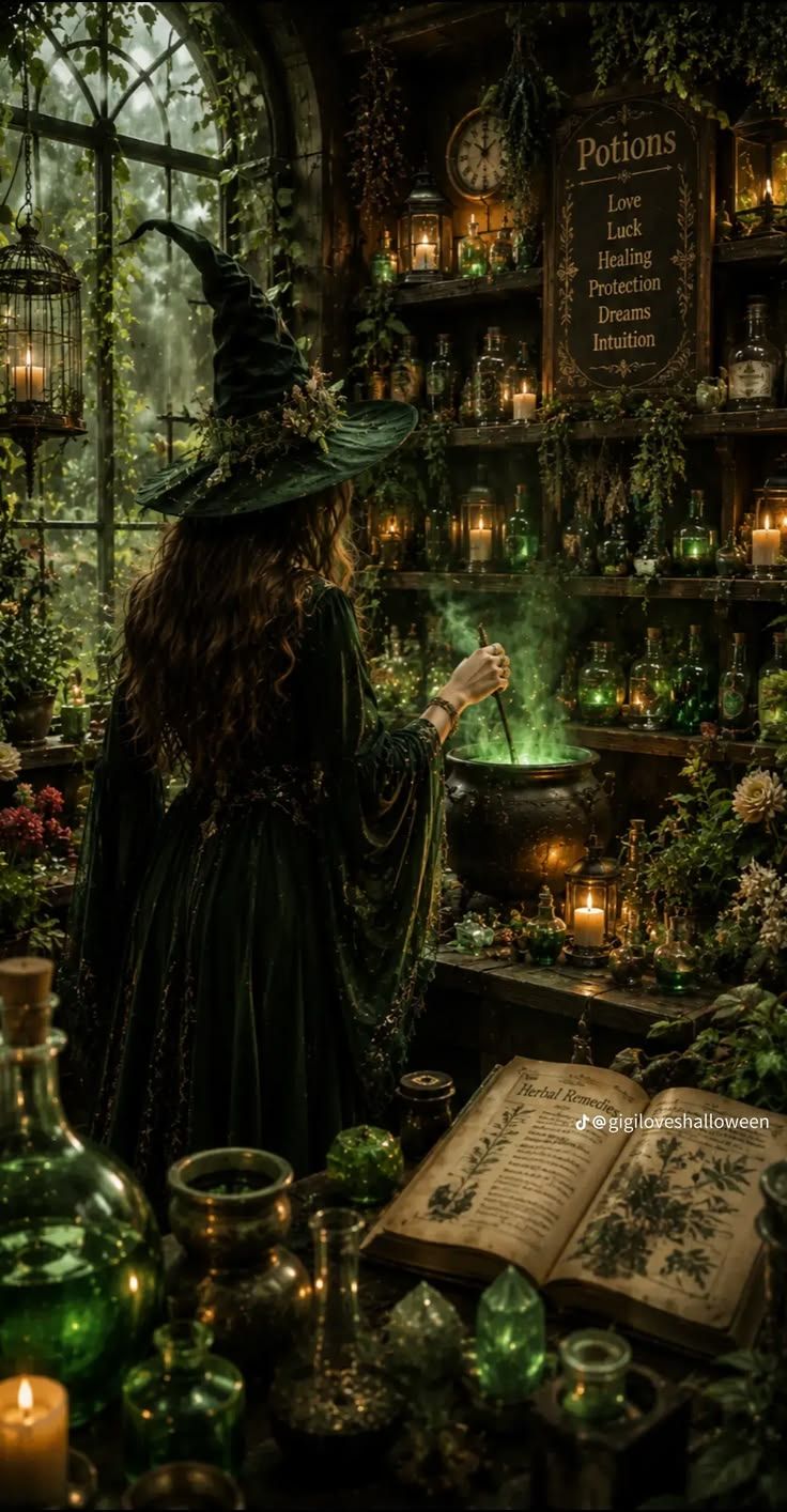 736x1414 Green witch witch. Dark cottage witch aesthetic, Green witch halloween aesthetic, Witchcore aesthetic wallpaper