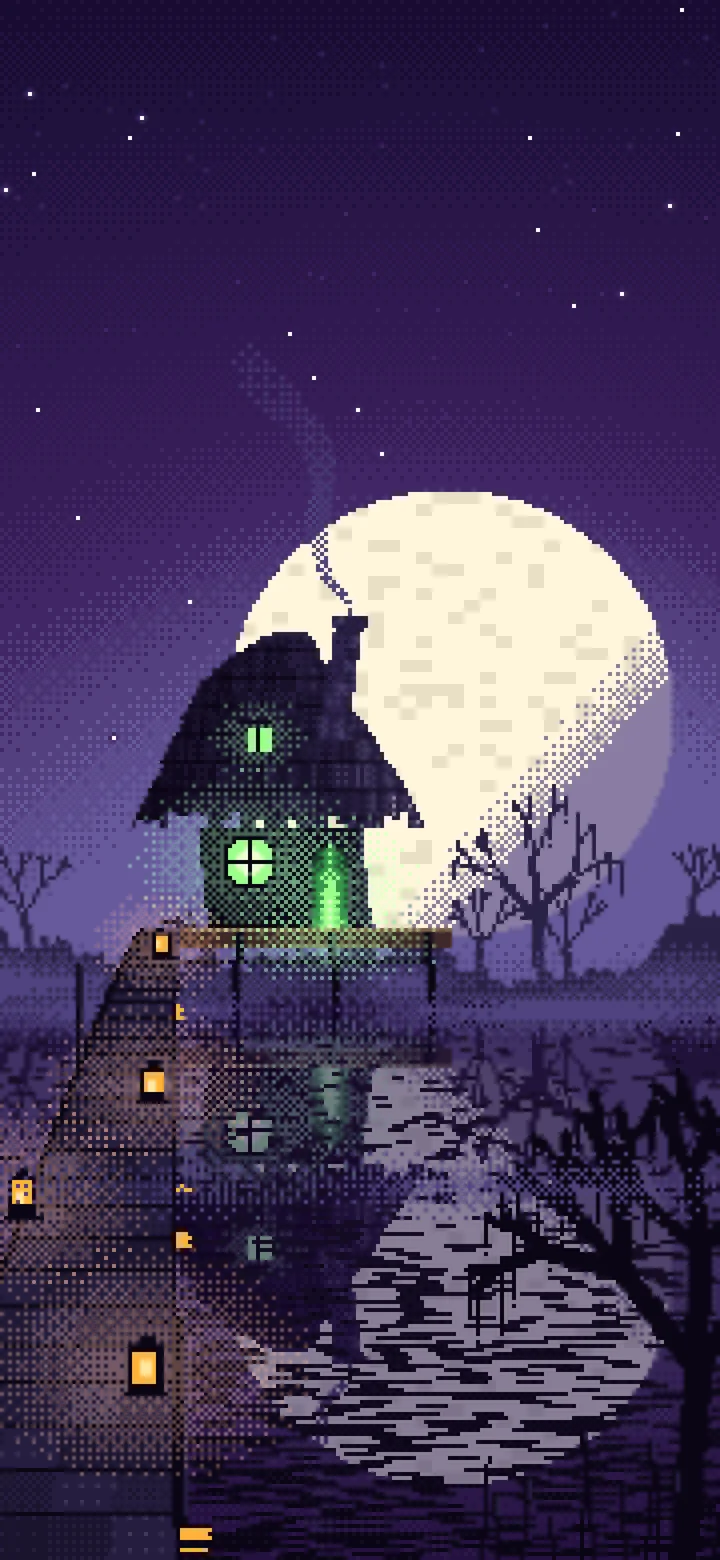 720x1560 Halloween Witchy Wallpaper for iPhone & Desktop