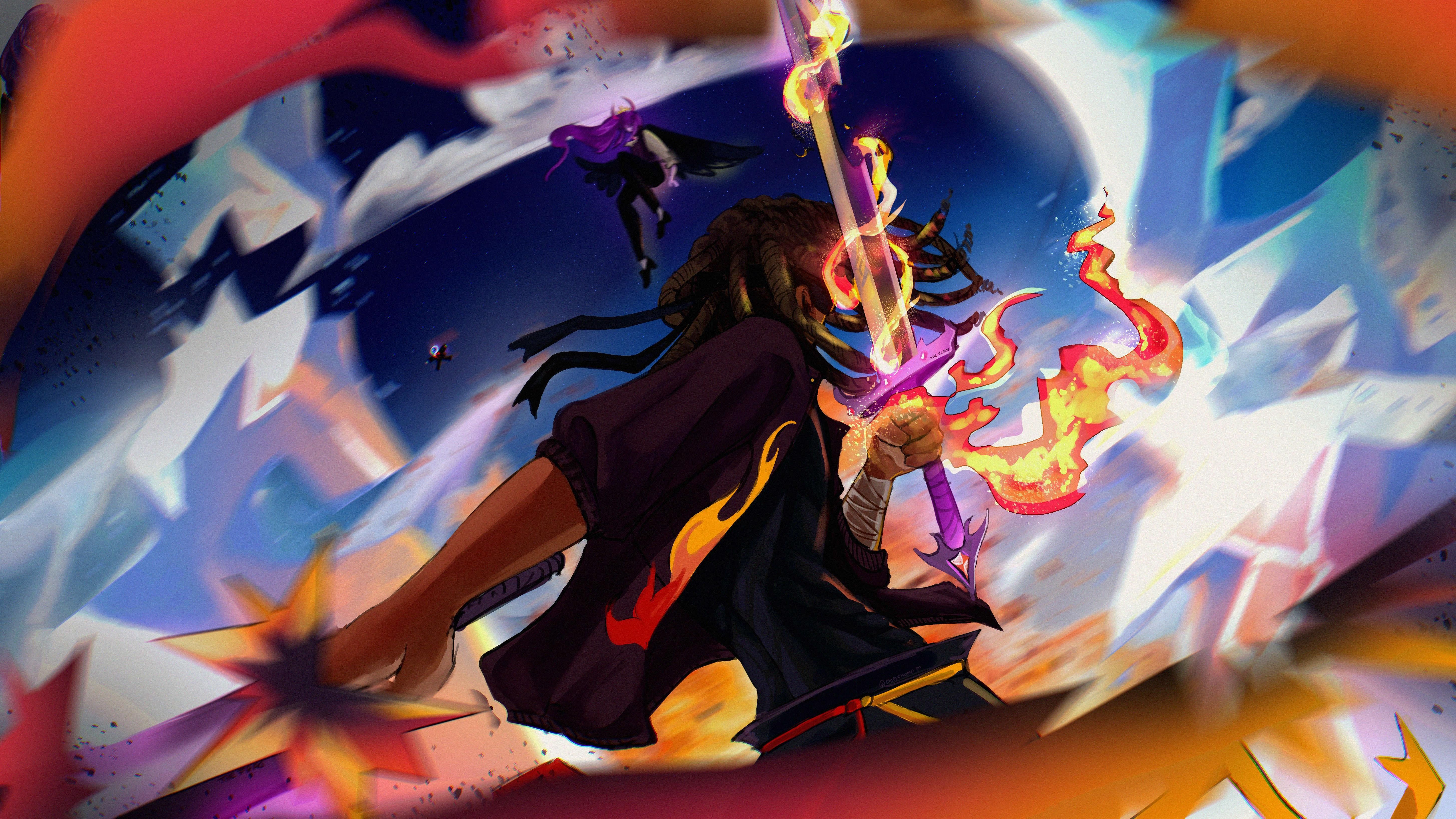 5818x3272 Fanart Flamefrags And Wemmbu : R Unstable_Universe