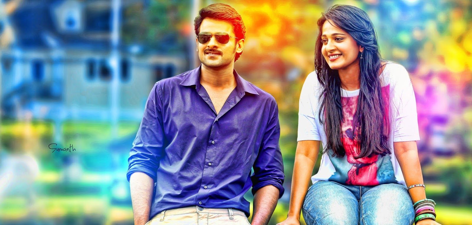 1600x765 Prabhas And Anushka Wallpaper