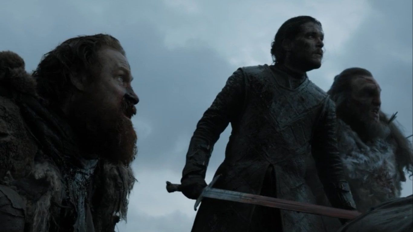 1366x768 Jon, Tormund And Wun Wun Wallpaper Screen Cap