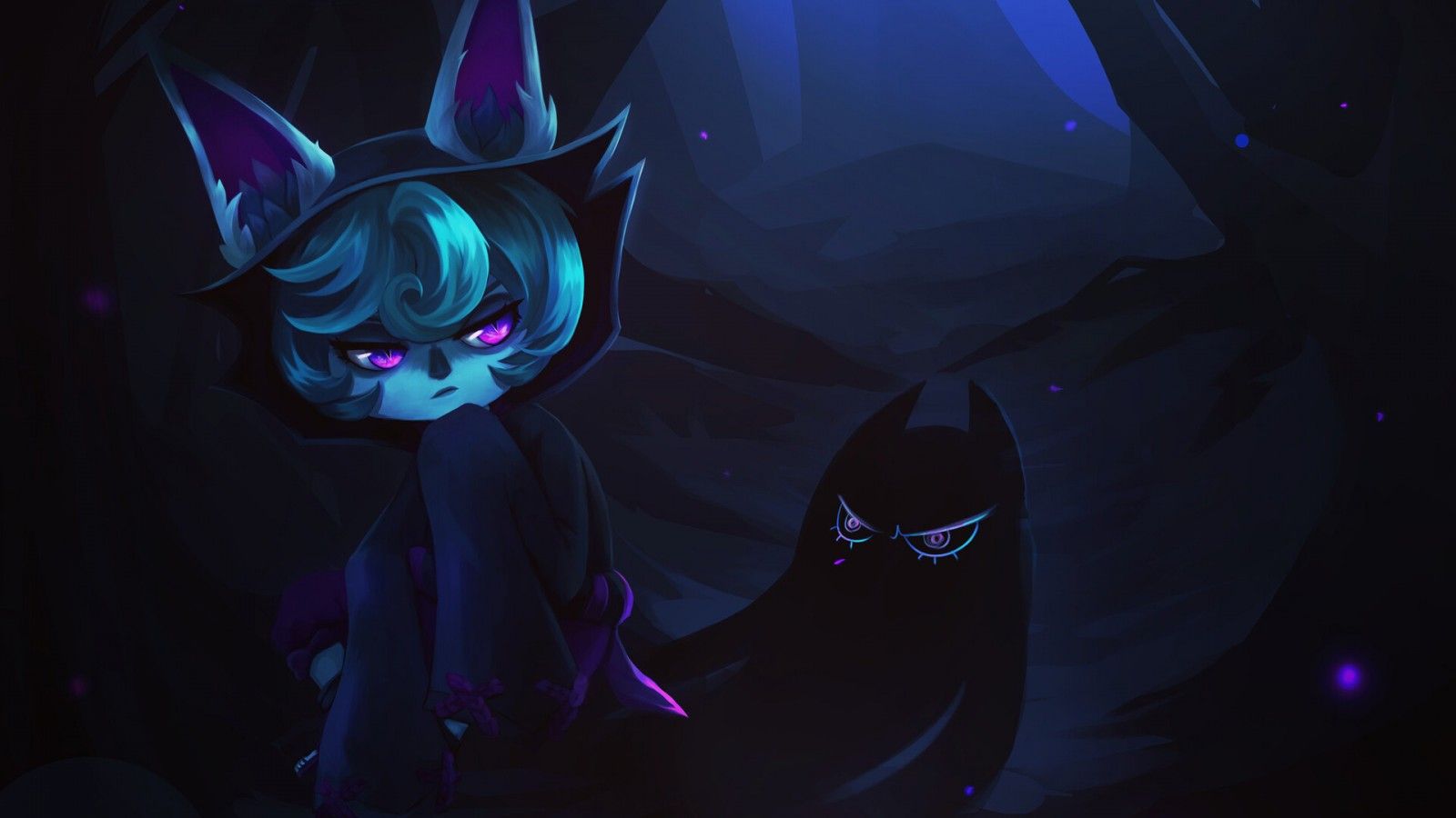 1600x900 Purple Eyes Vex HD League Of Legends Wallpaper
