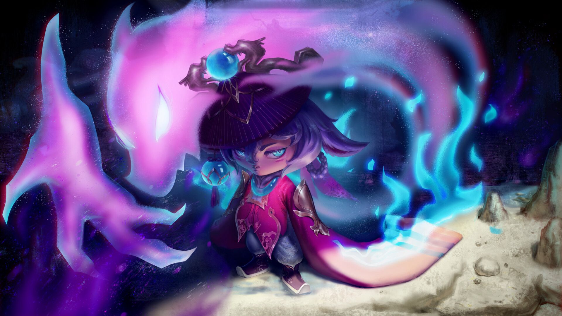 1920x1080 Orifiel Blossom Vex Fan Splash Art