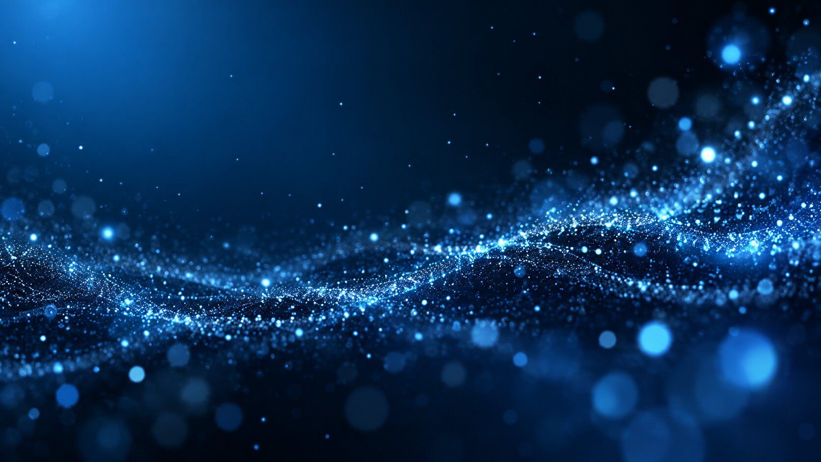 1672x941 Glowing Blue Particle Wave Background Set