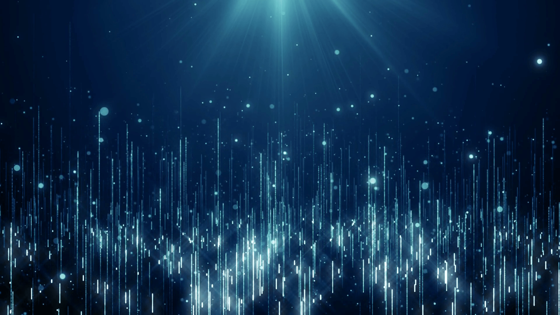 1920x1080 Particles blue bokeh dust abstract light motion titles cinematic background loop