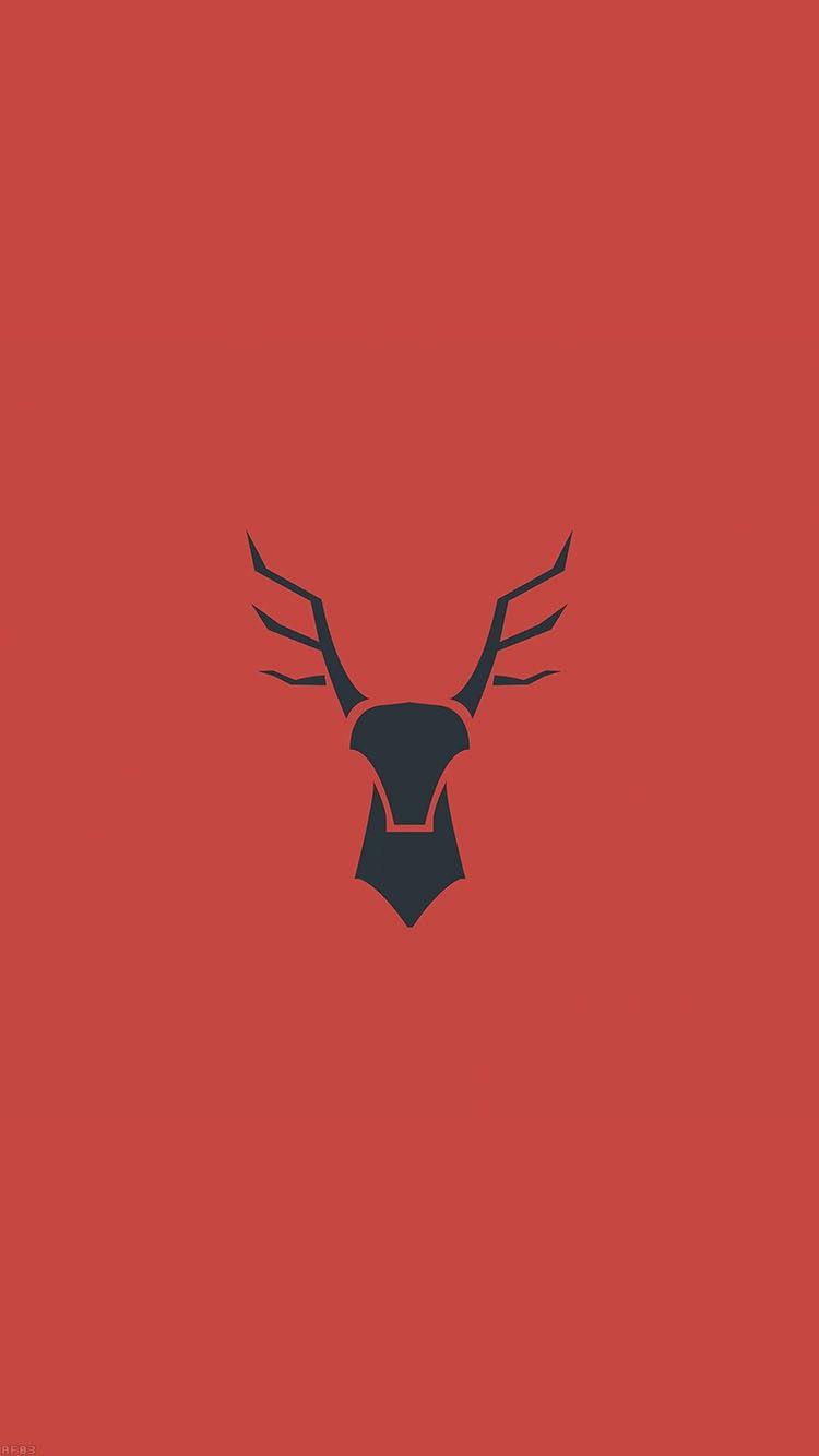 750x1334 Minimal Deer Illustration iPhone 6 Wallpaper HD