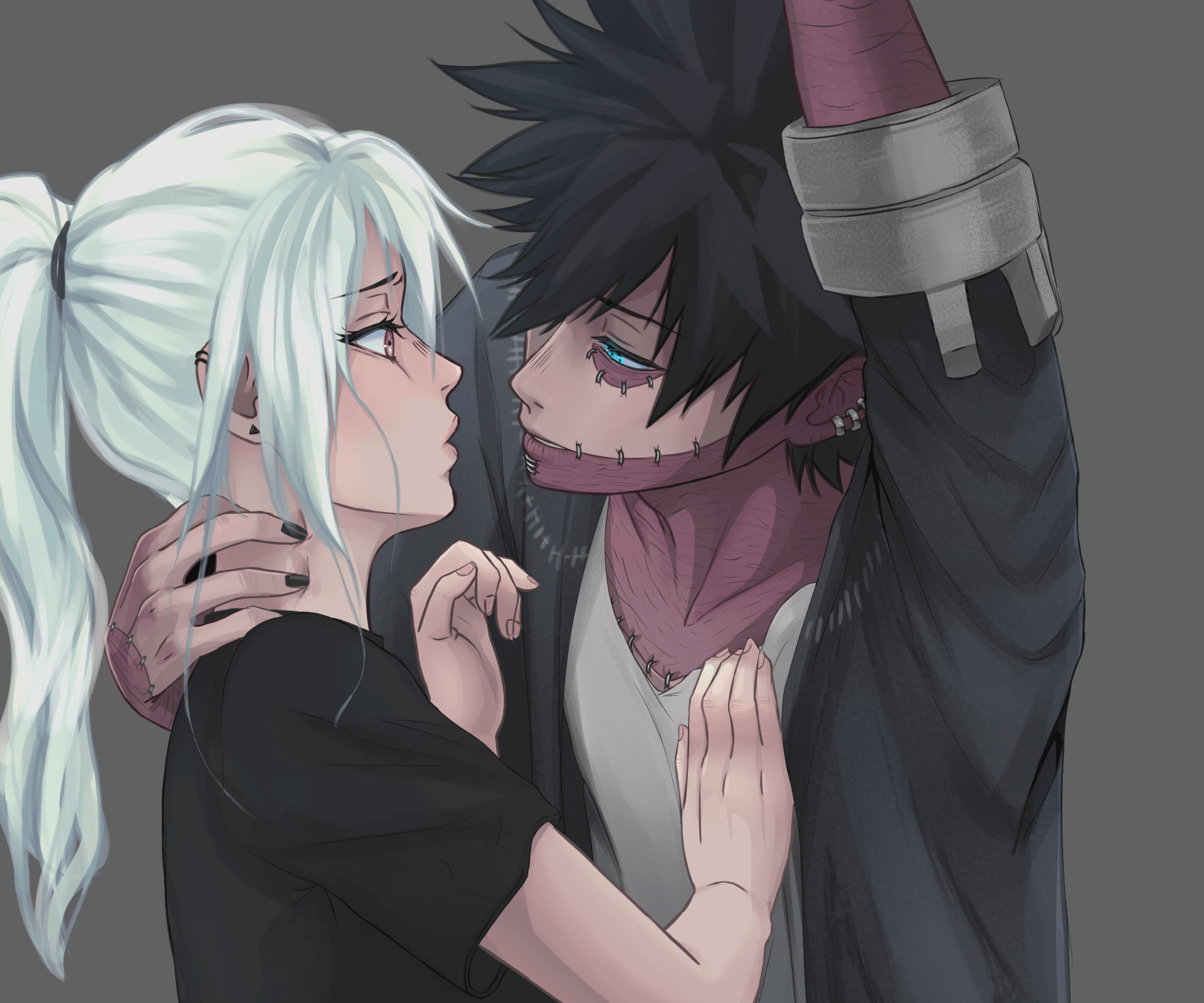 1920x1600 Dabi & Anime Muse: HD My Hero Academia Intense Moment Wallpaperx2500