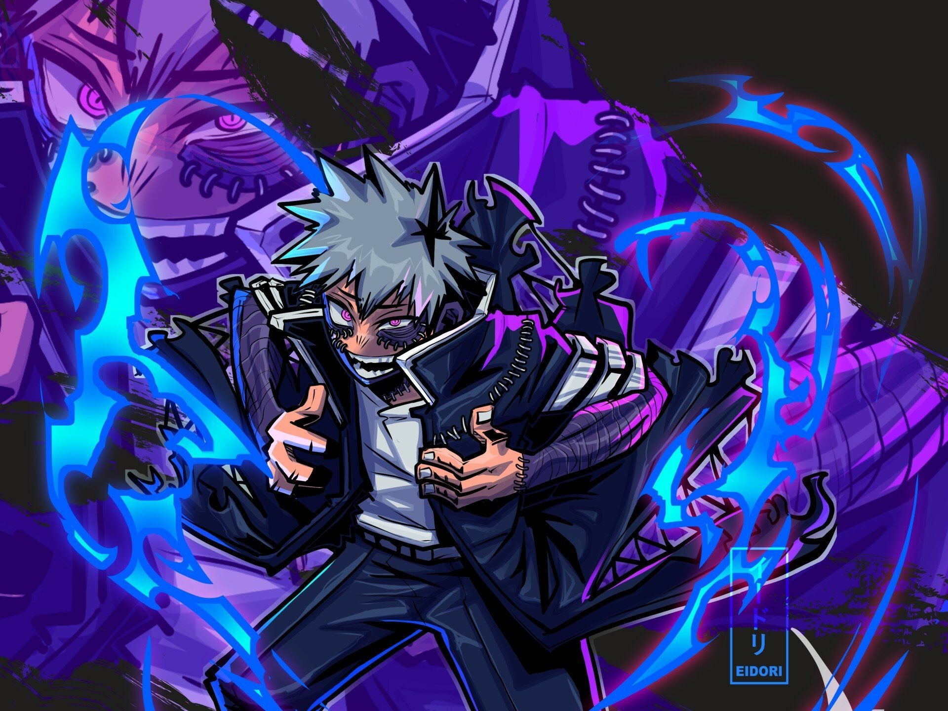 1920x1440 Dabi's Dark Flame