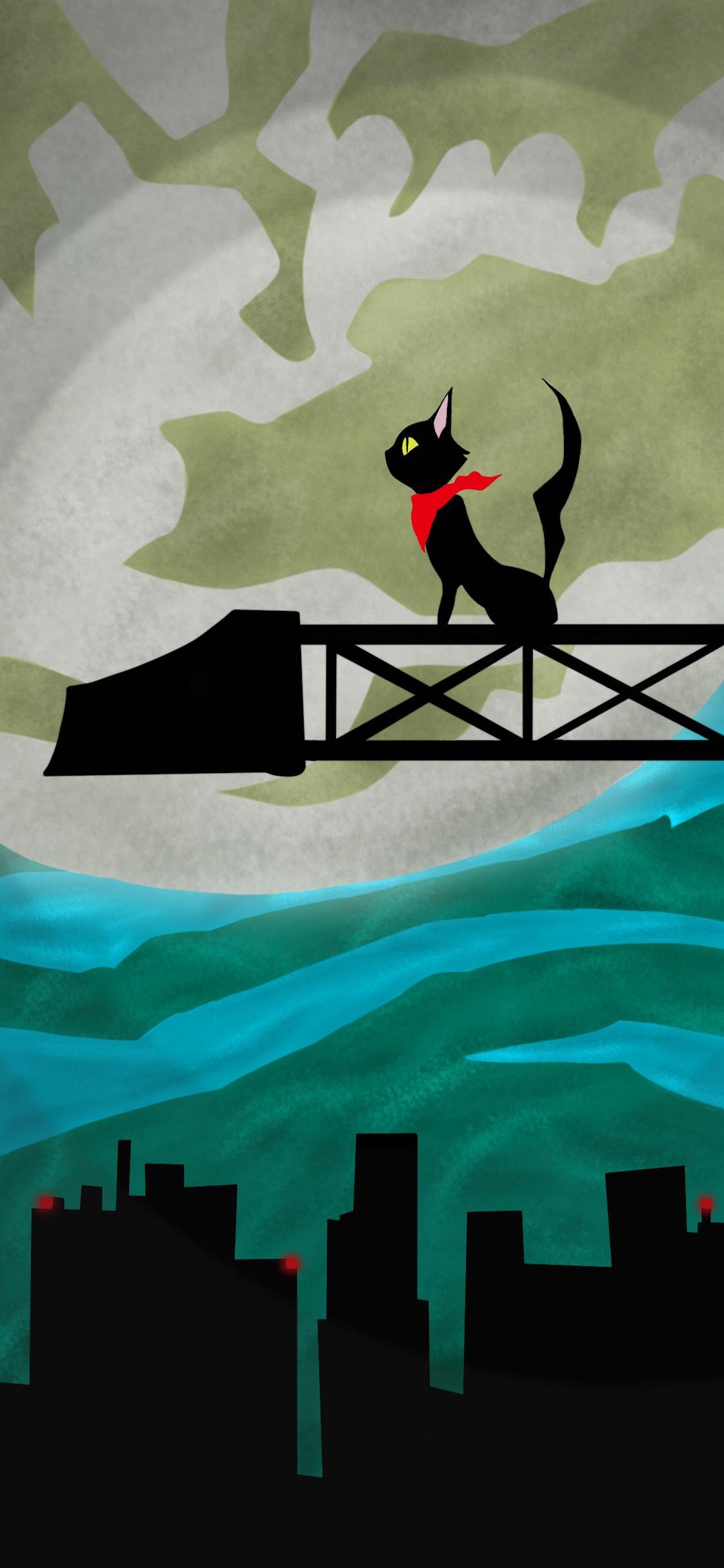 1125x2436 I made the painting of sissel into a phone background!