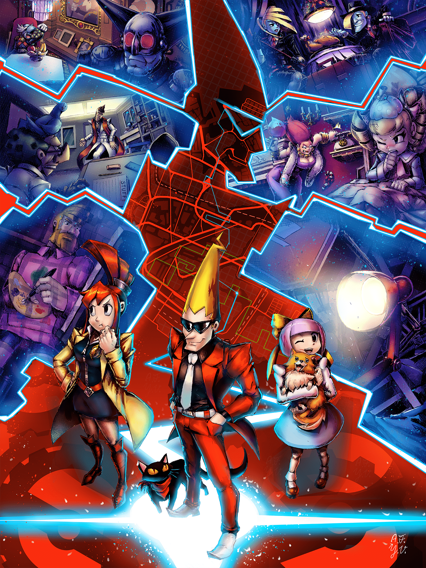 1440x1920 Ghost Trick by YoshiUnity on Newgrounds