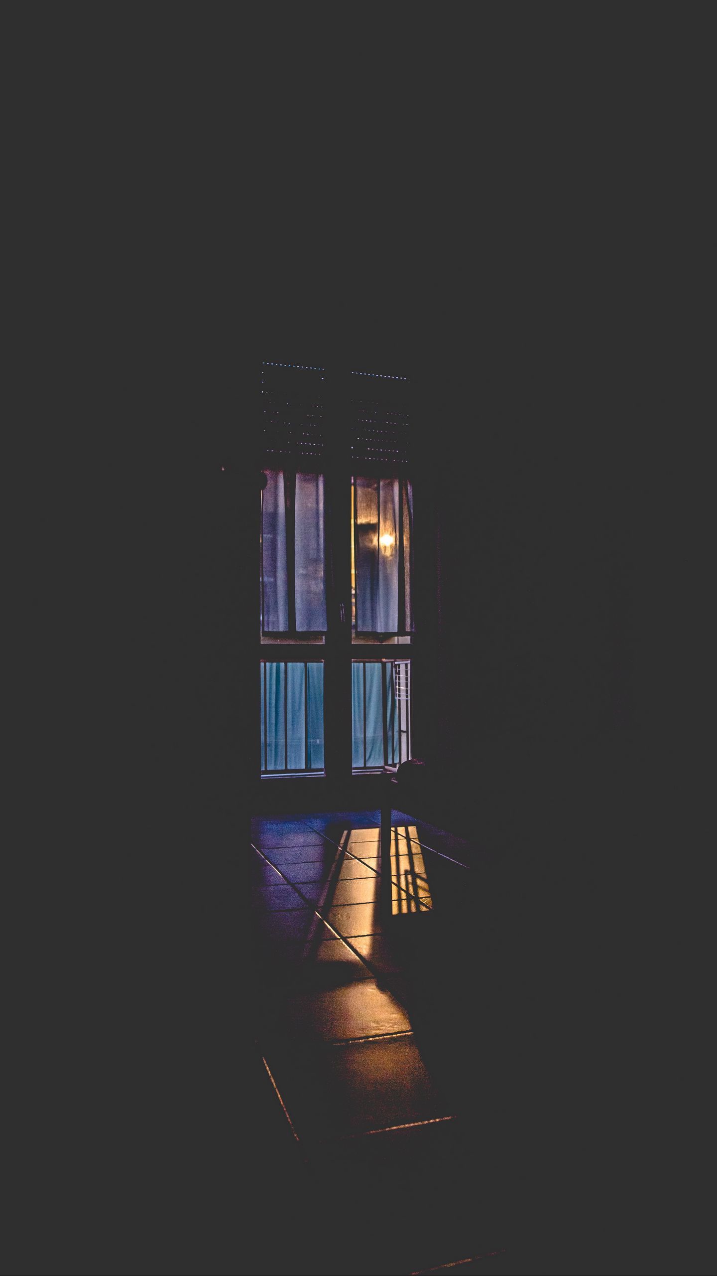 1440x2560 Download wallpaper 1440x2560 window, night, light, shadow qhd samsung galaxy s s edge, note, lg g4 HD background