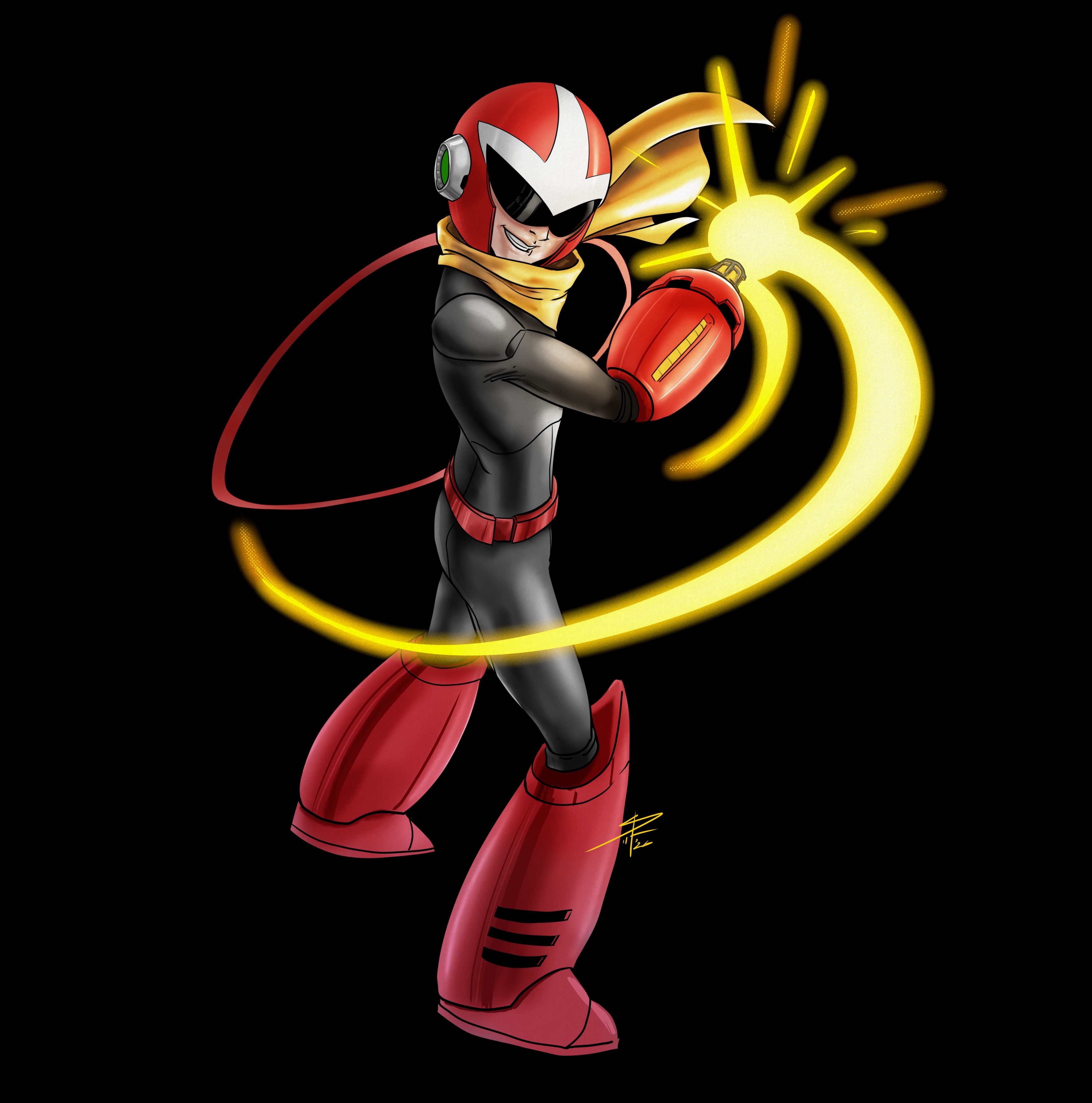 3474x3508 Proto Man. Dual Override by SeydaQ on Newgrounds