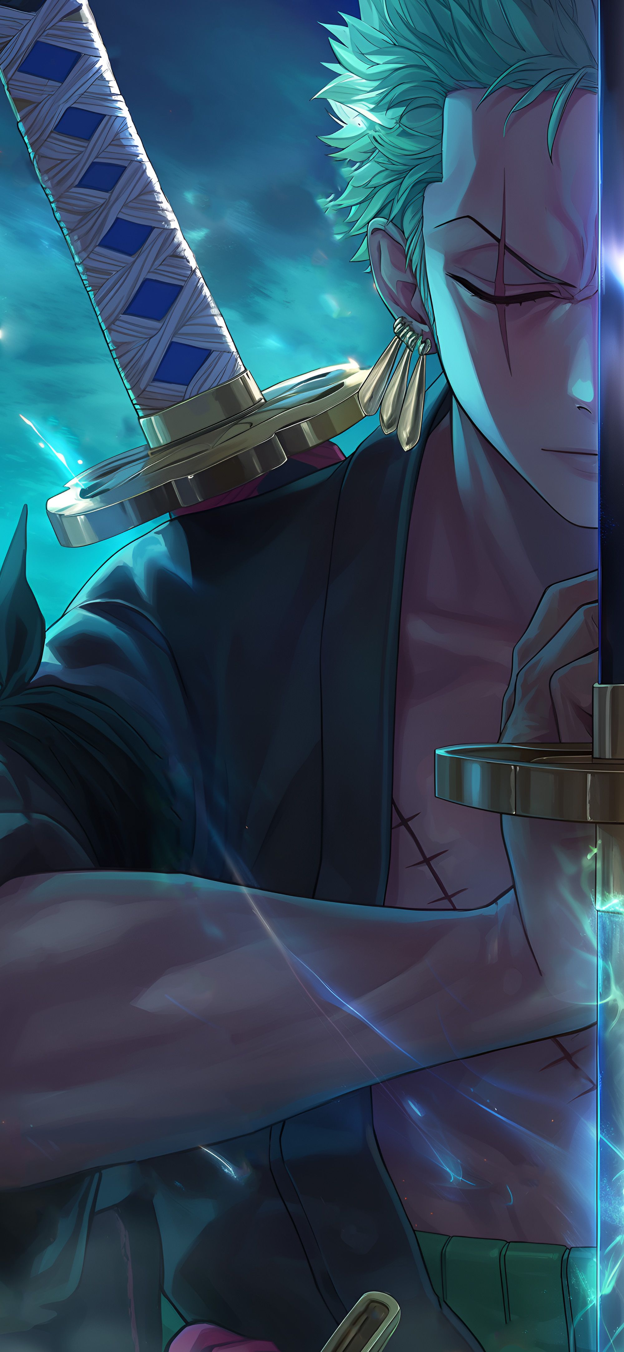2000x4329 One Piece Zoro Tap to Switch Wallpaper iPhone Wallpaper