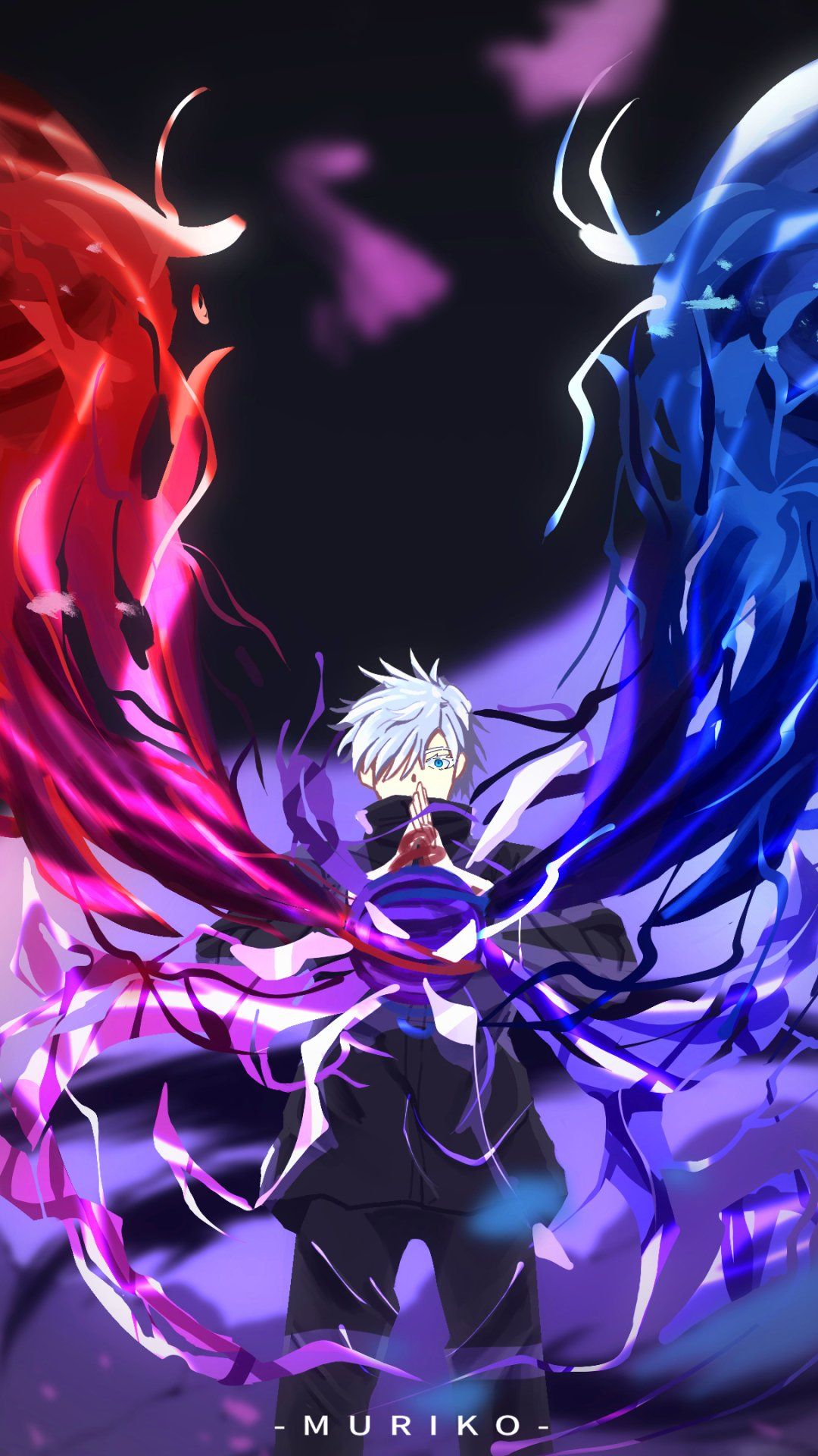 1080x1920 Gojo Aura Wallpaper