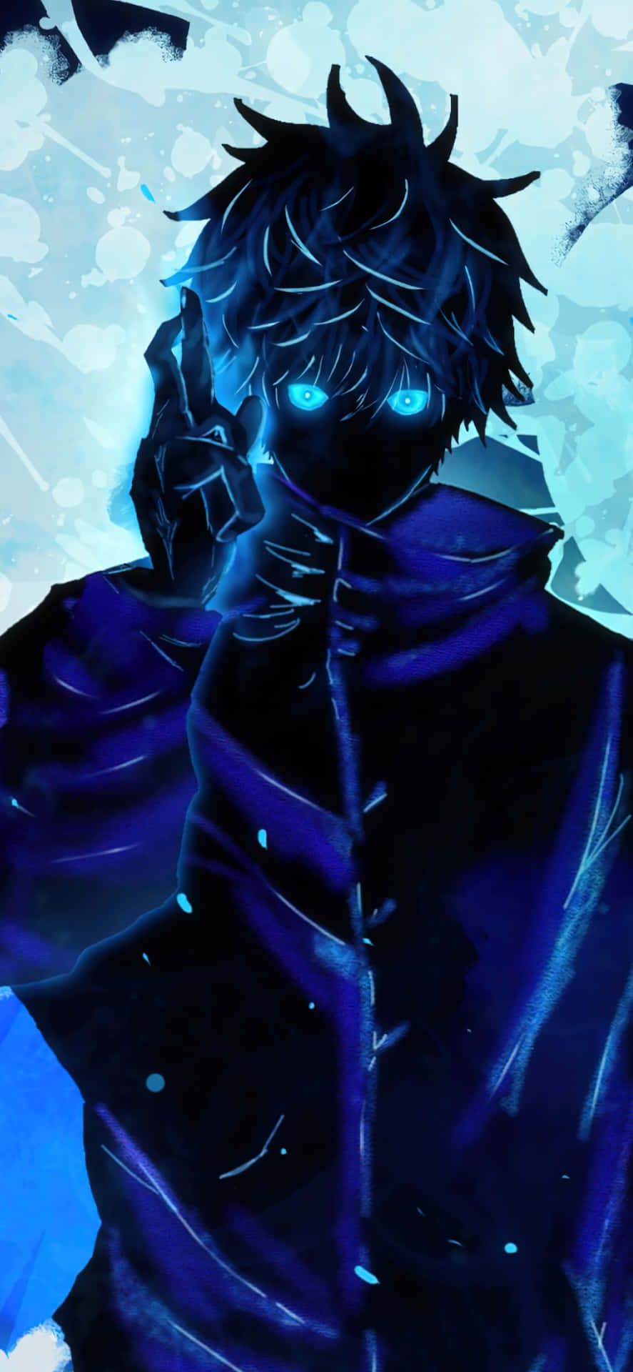 887x1920 Gojo Aura Wallpaper