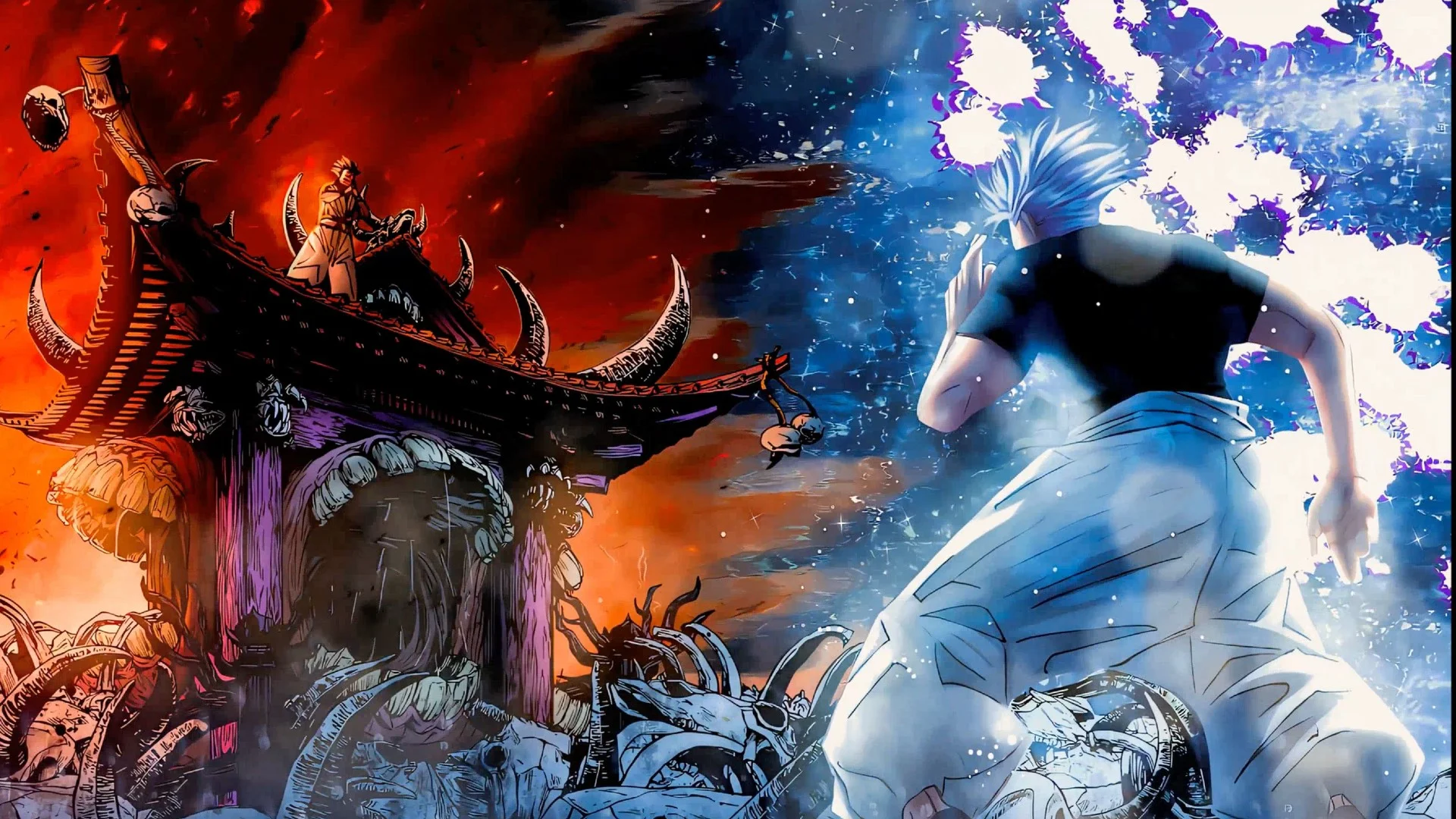 1920x1080 Gojo and Sukuna Live Wallpaper
