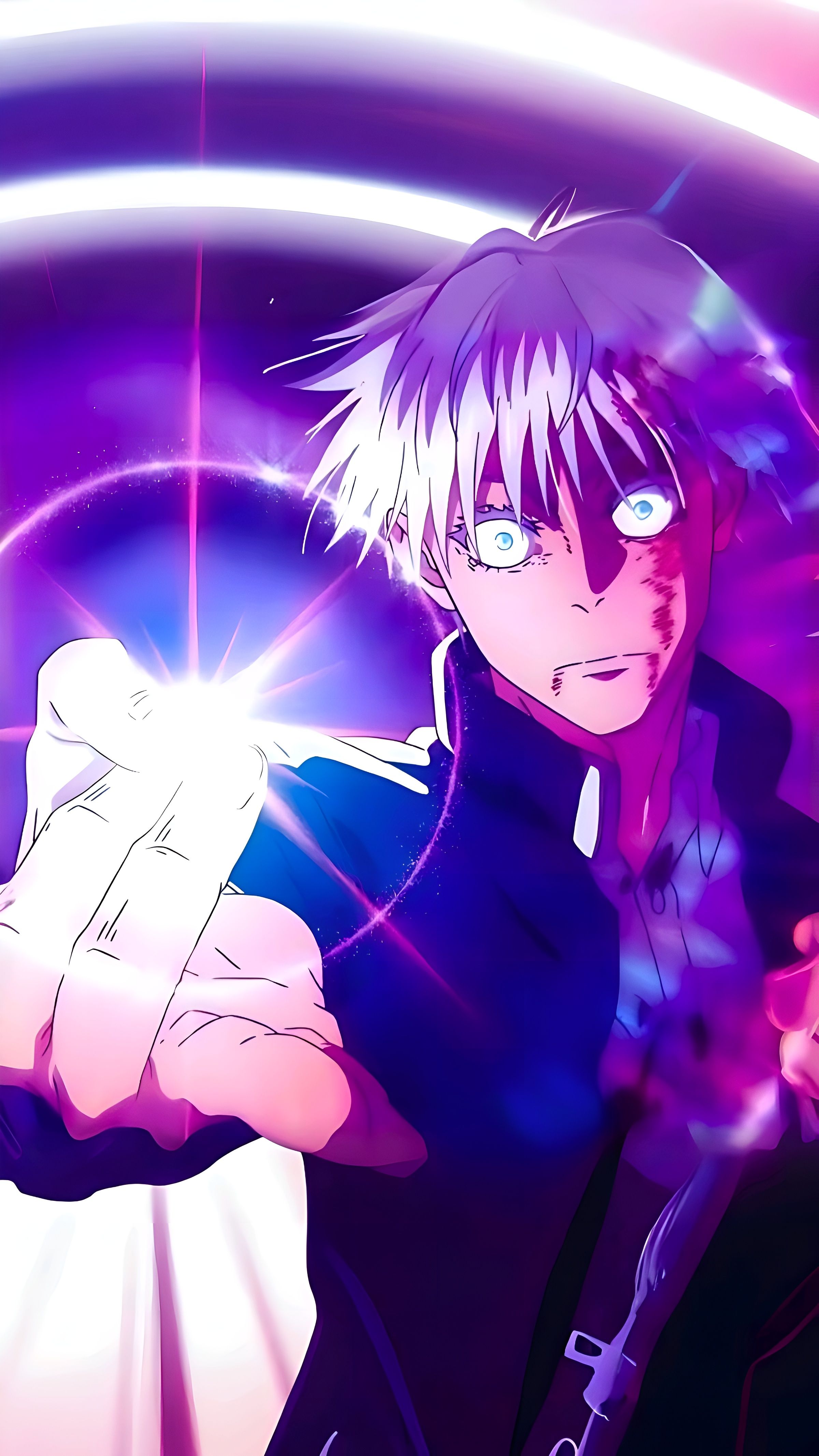 2400x4266 Satoru Gojo Infinity Power Wallpaper 4Kx4266