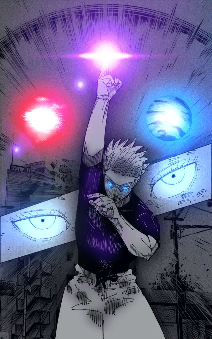 736x1180 Gojo Satoru Aura